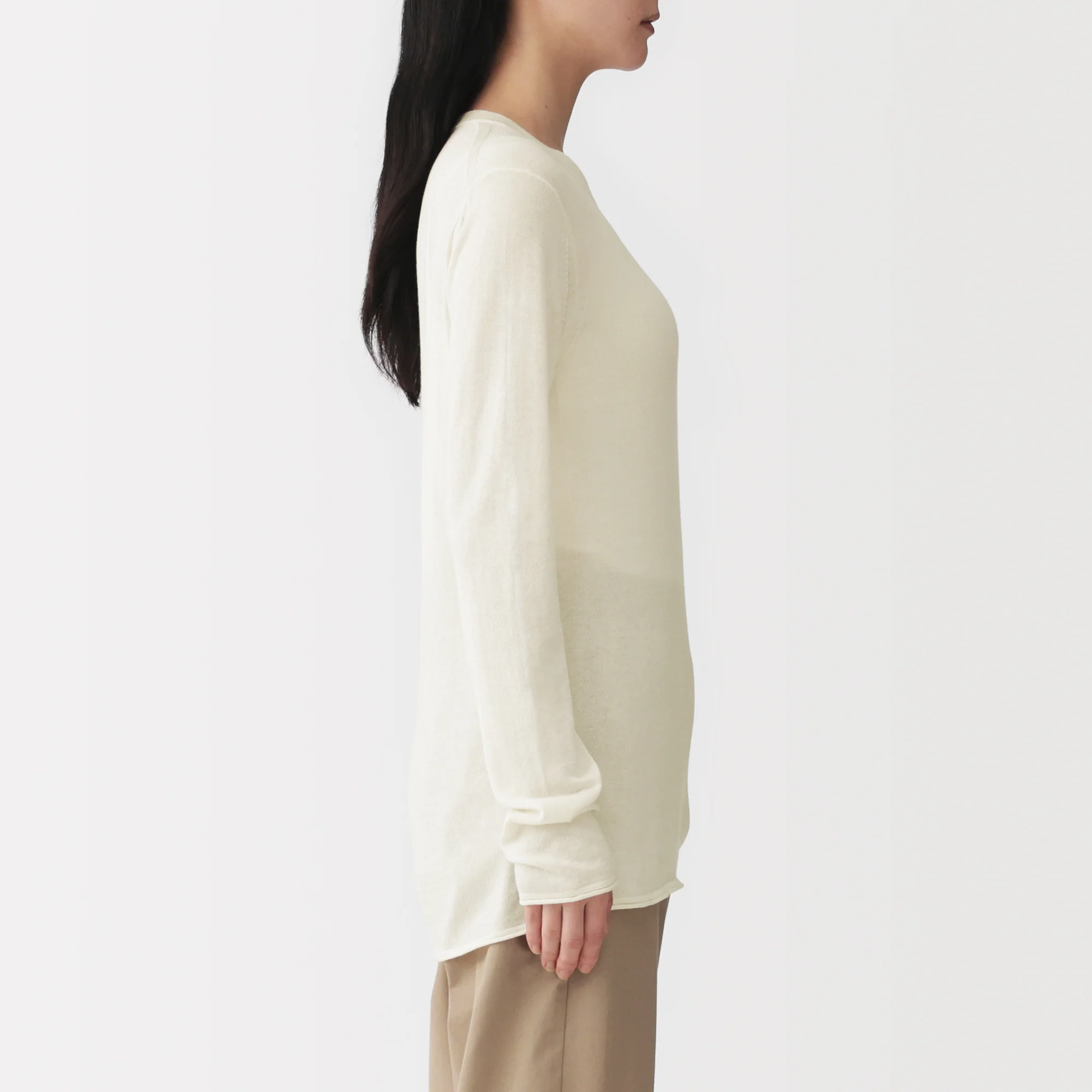 Lyocell Blend Crewneck Sweater - Image 5