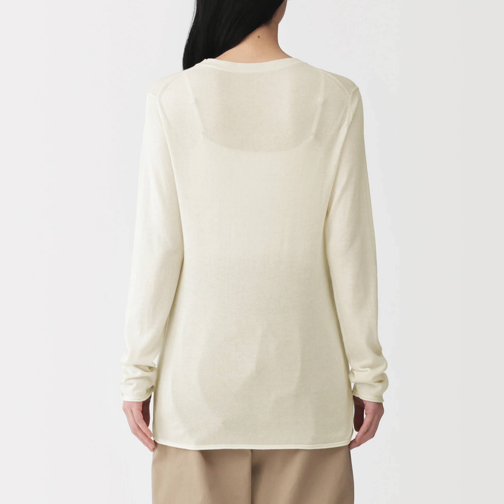 Lyocell Blend Crewneck Sweater - Image 6