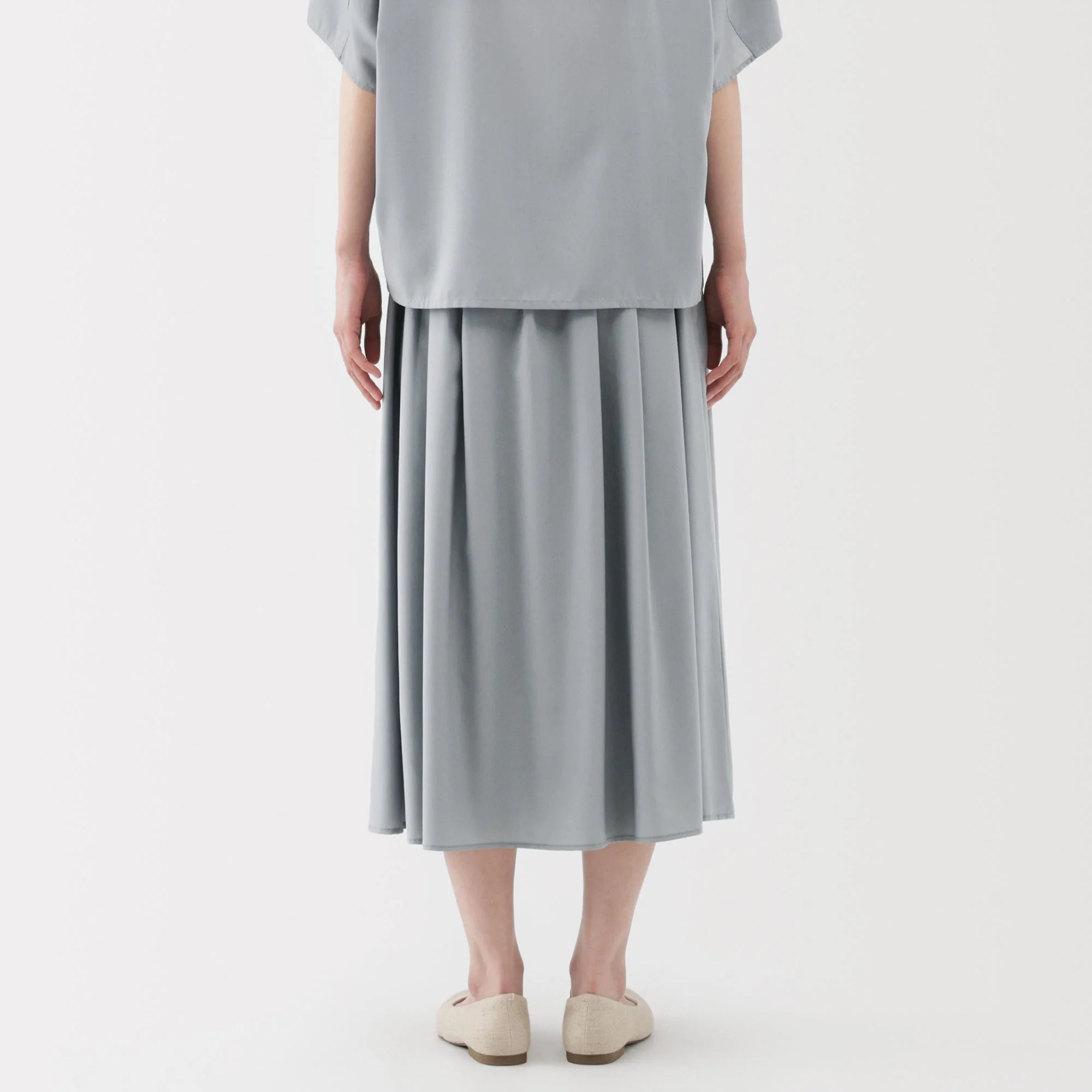 Lyocell Blend Flared Skirt - Image 26