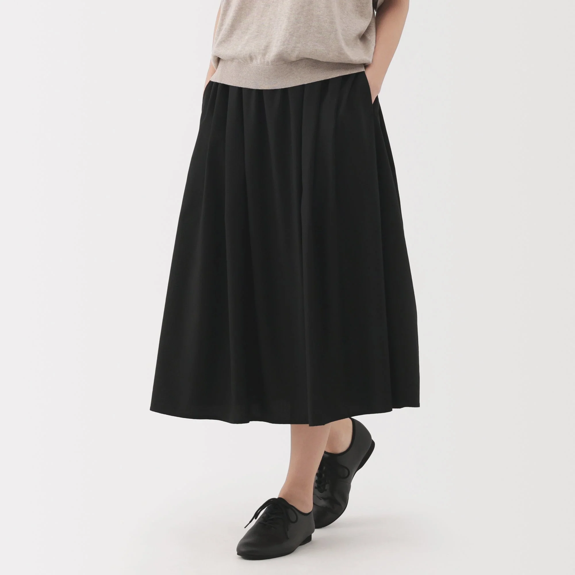 Lyocell Blend Flared Skirt - Image 3