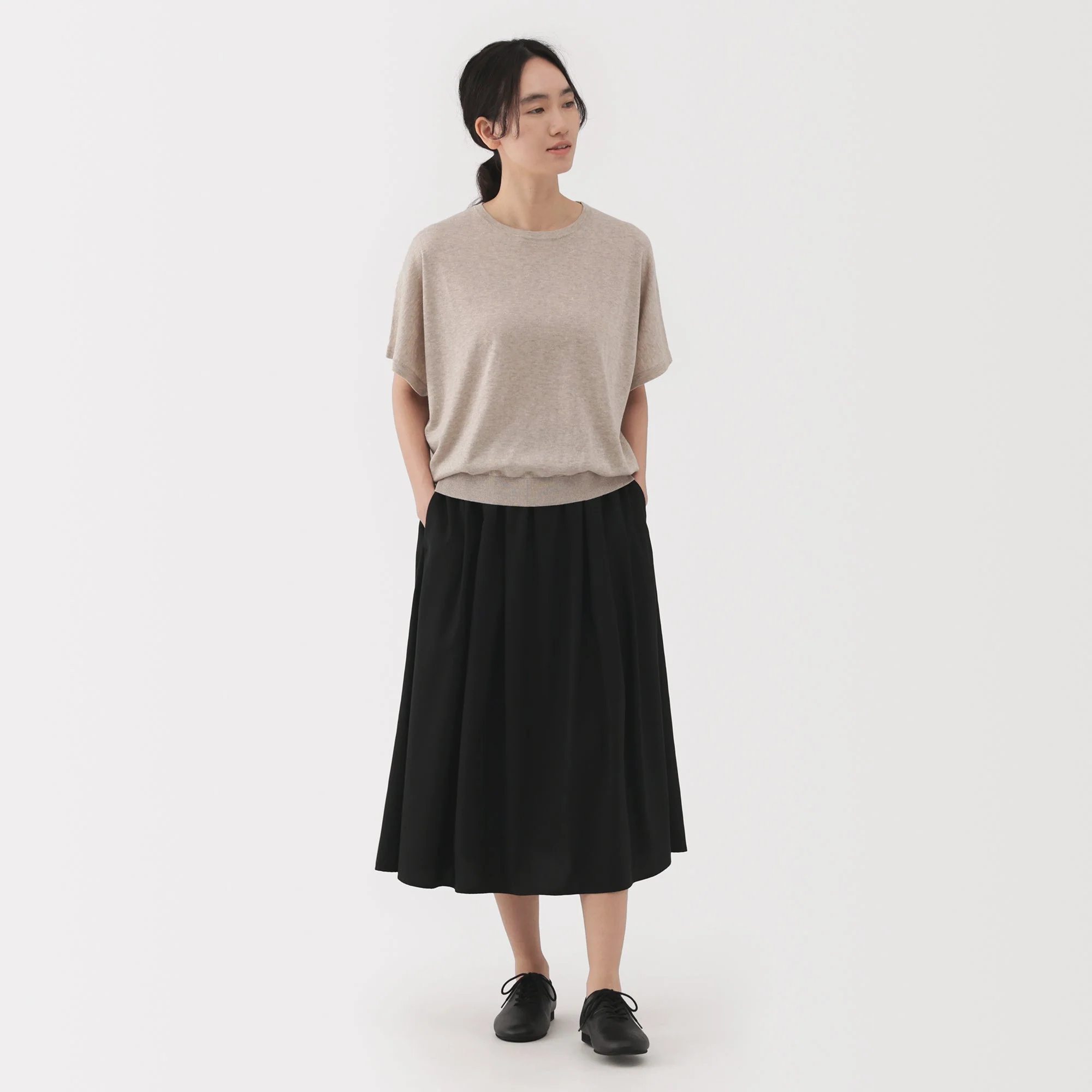 Lyocell Blend Flared Skirt - Image 4