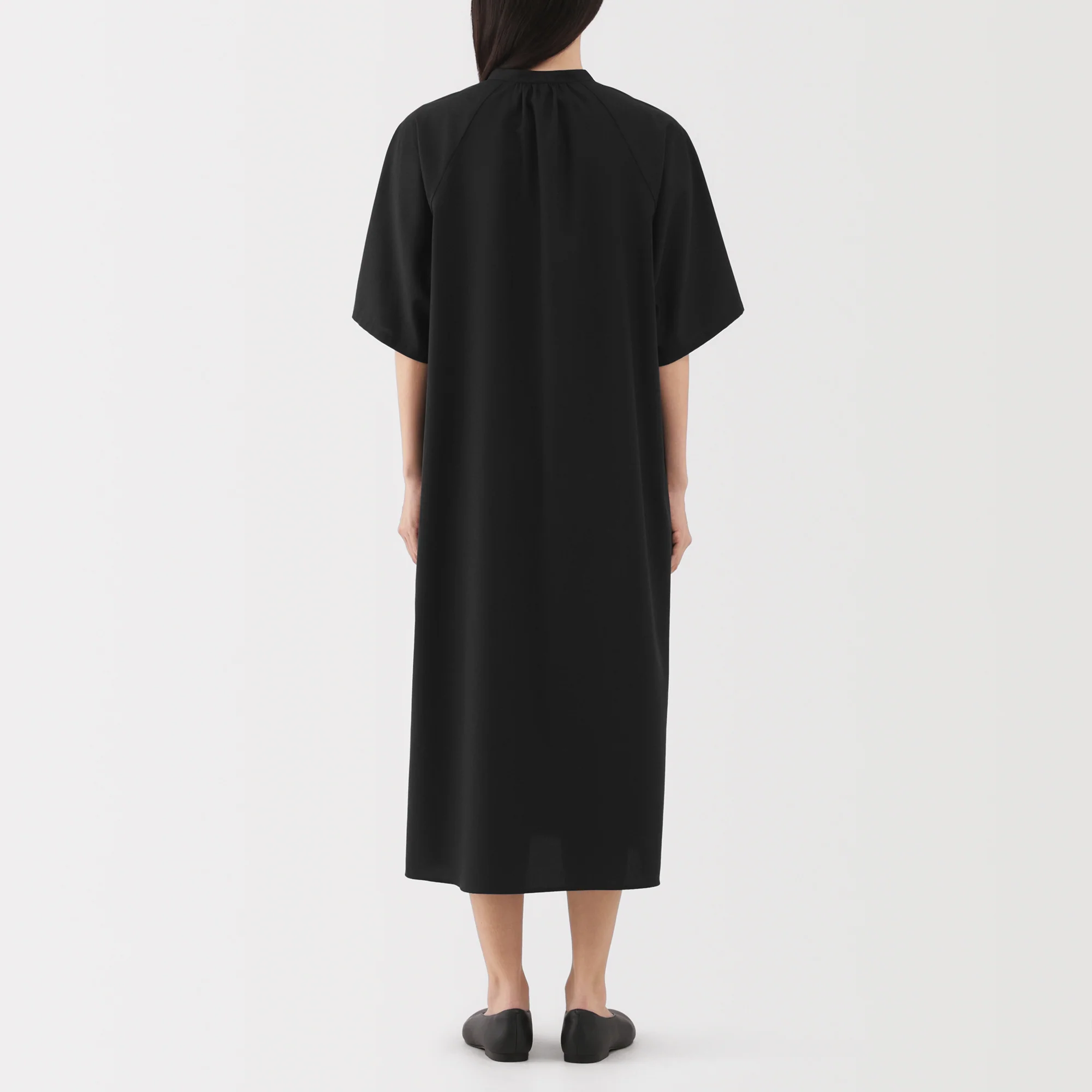 Lyocell Blend Half-Sleeve Dress - Image 14