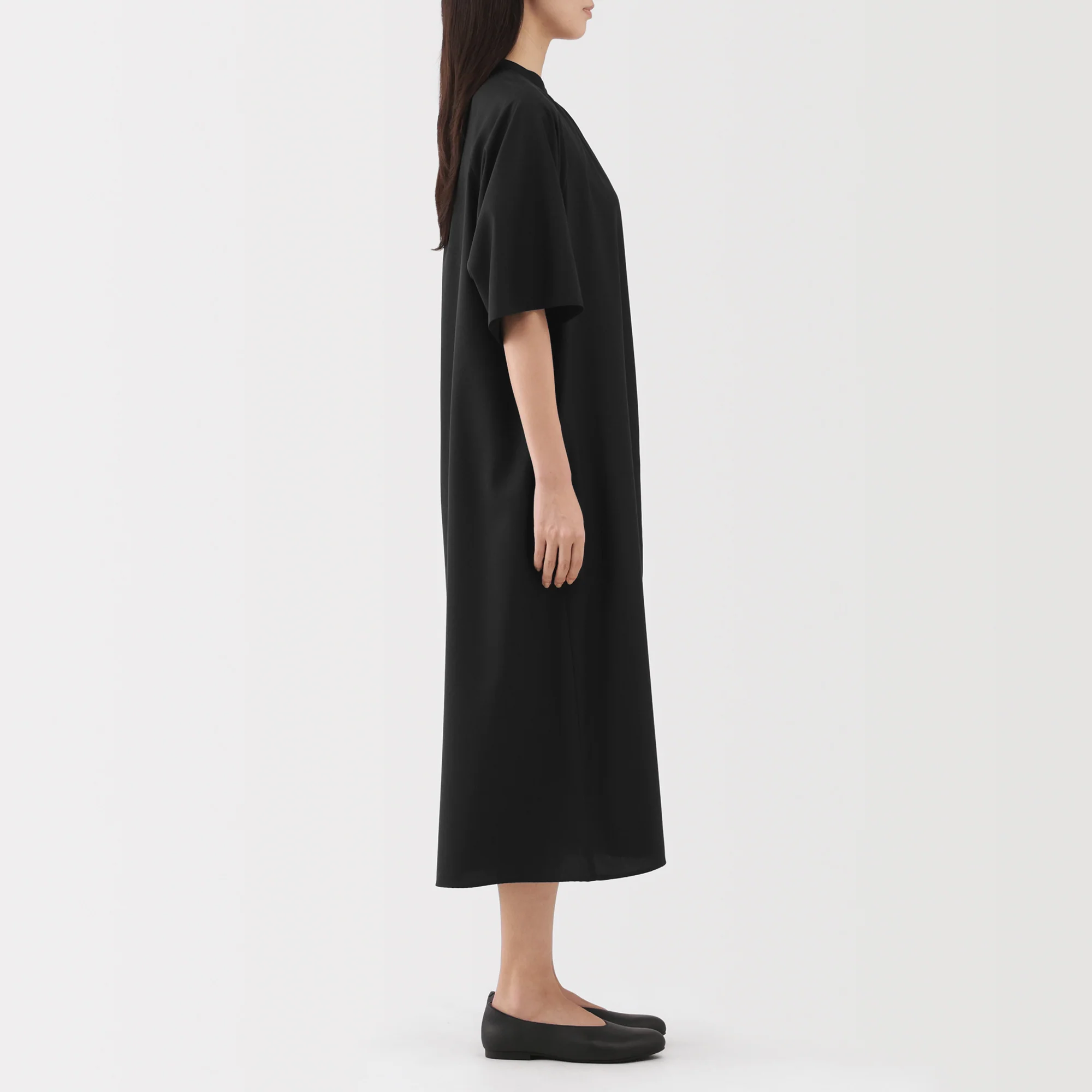 Lyocell Blend Half-Sleeve Dress - Image 5