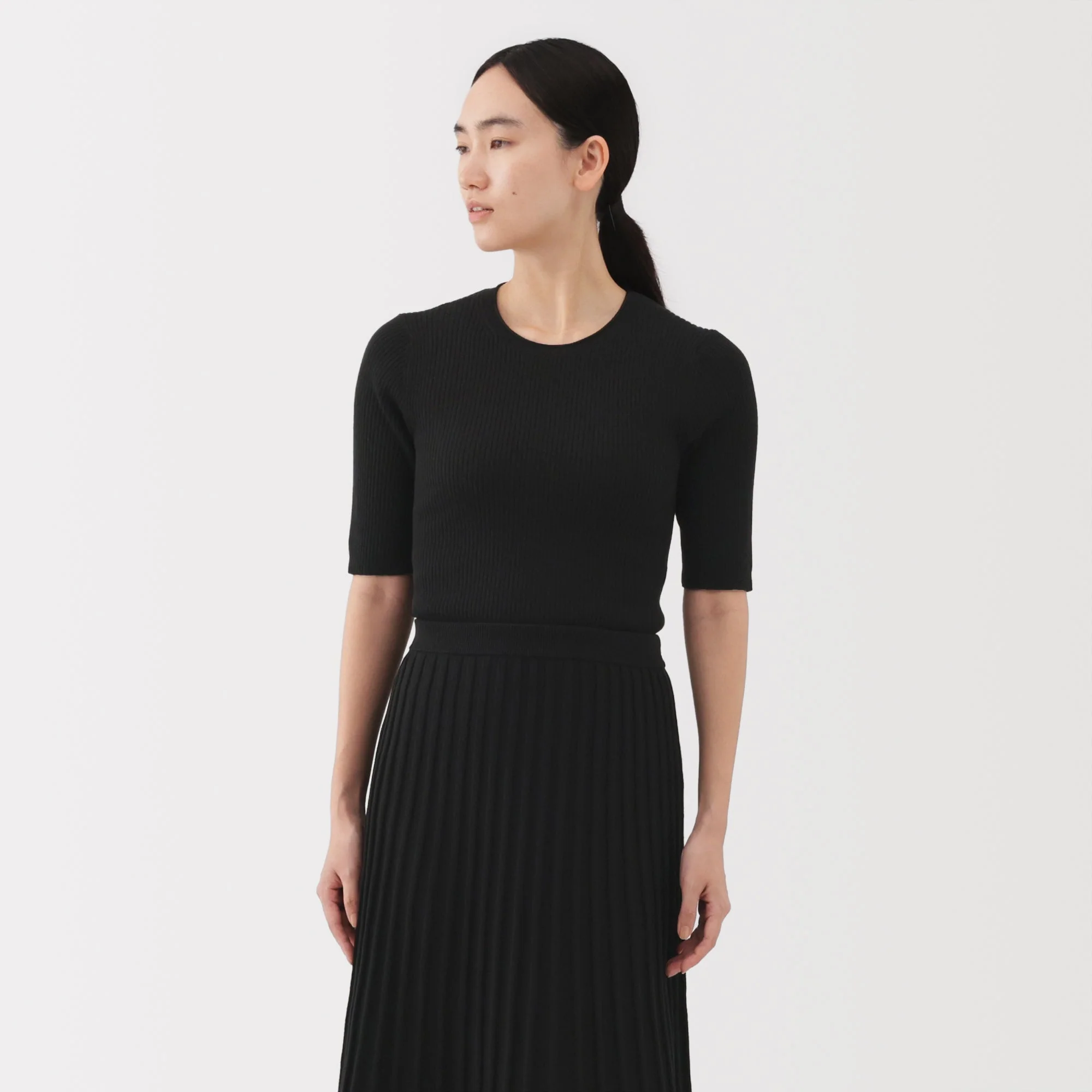 Lyocell Blend Half Sleeve Sweater - Image 10