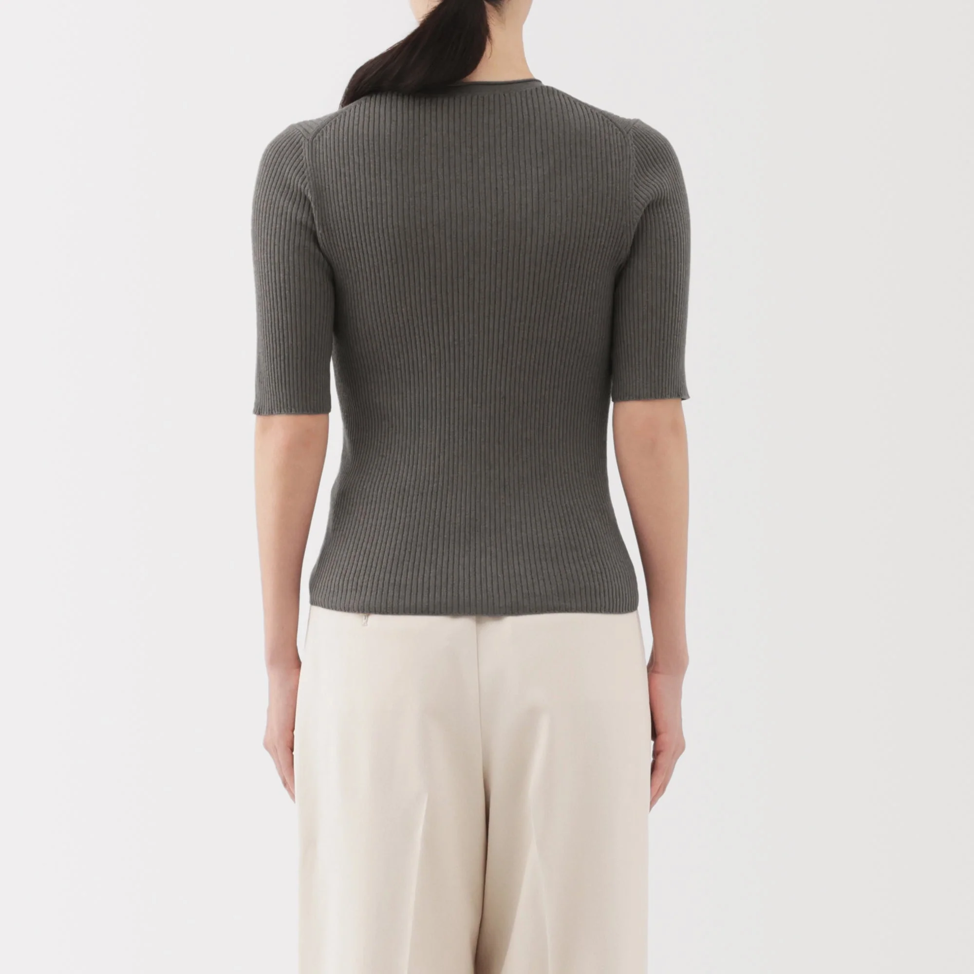 Lyocell Blend Half Sleeve Sweater - Image 20