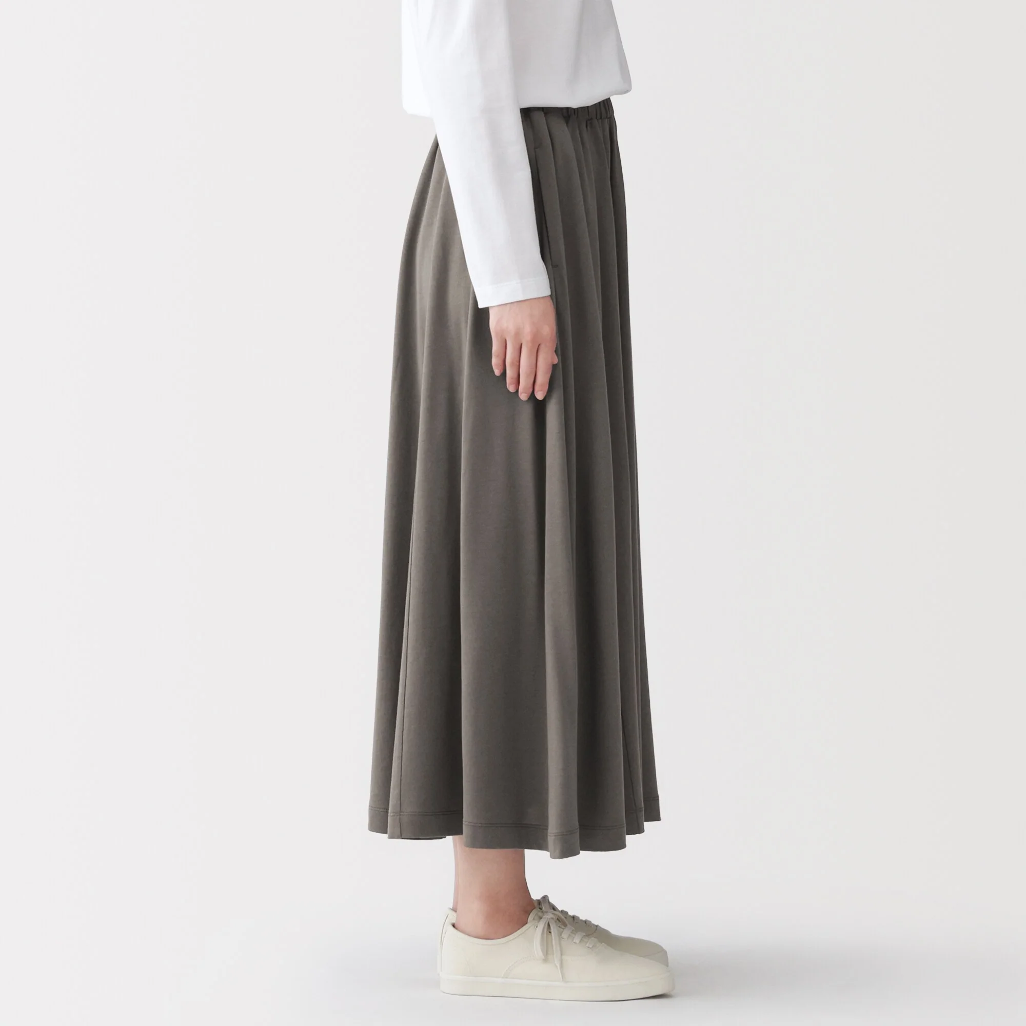 Lyocell Blend Jersey Gathered Skirt - Image 13