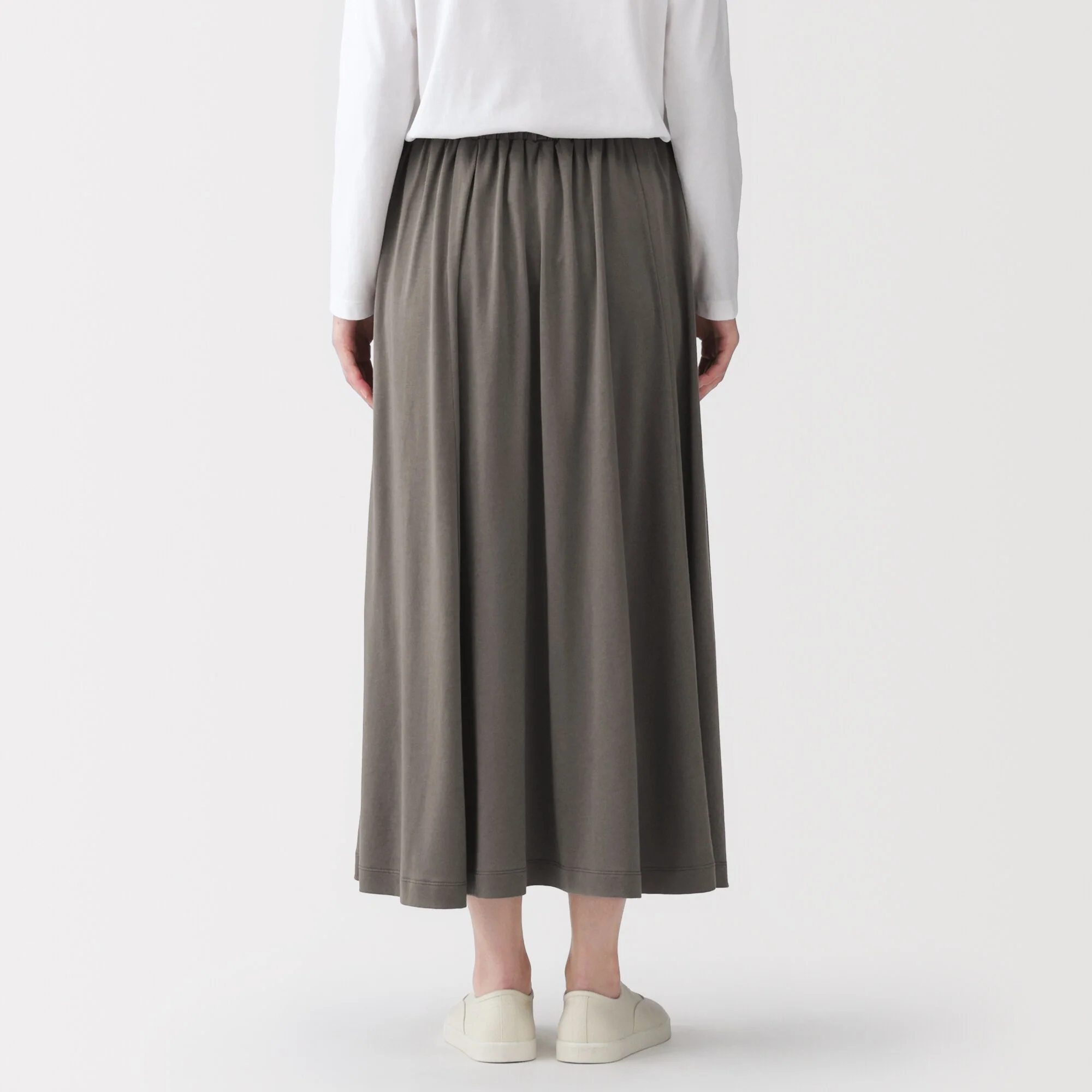 Lyocell Blend Jersey Gathered Skirt - Image 14