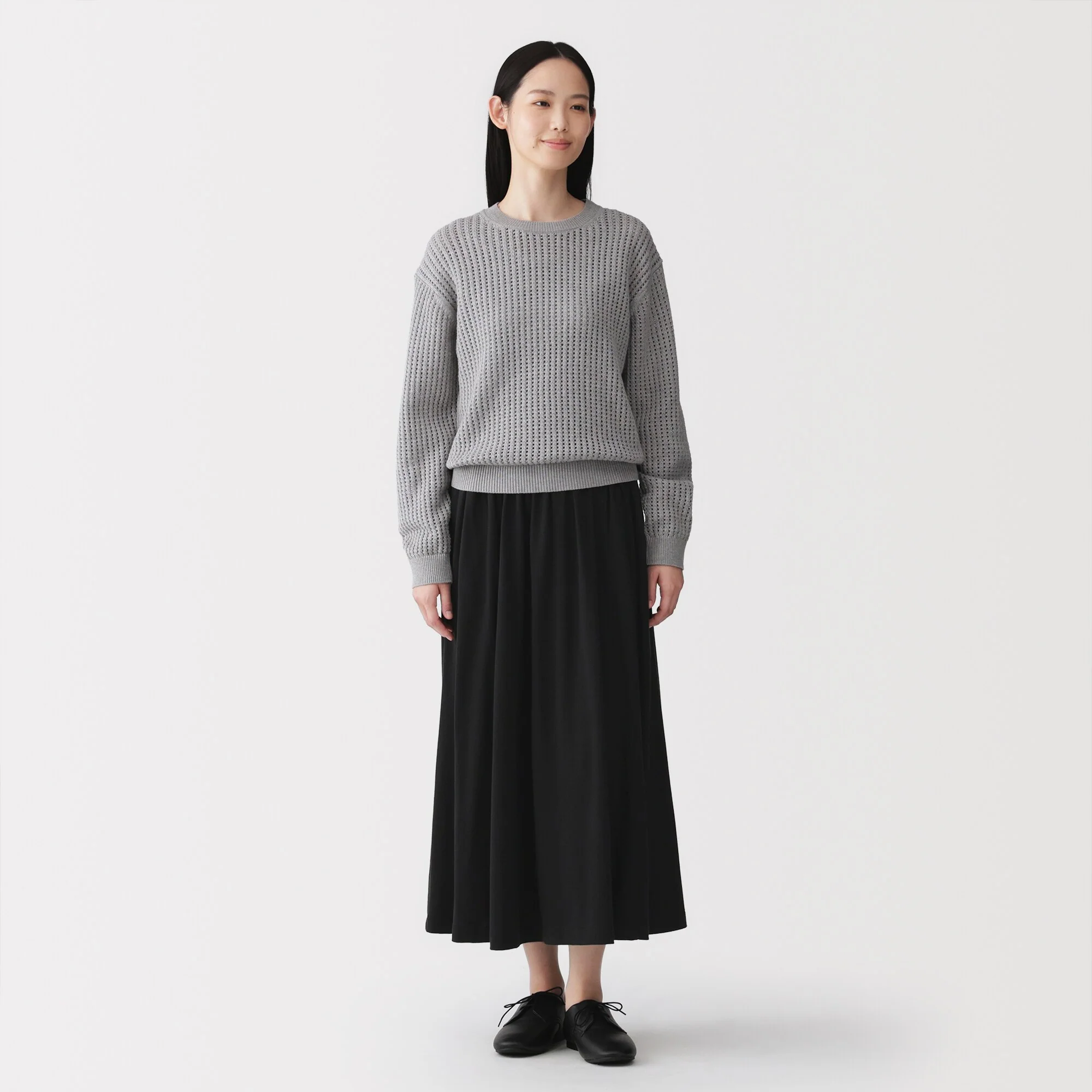 Lyocell Blend Jersey Gathered Skirt - Image 4