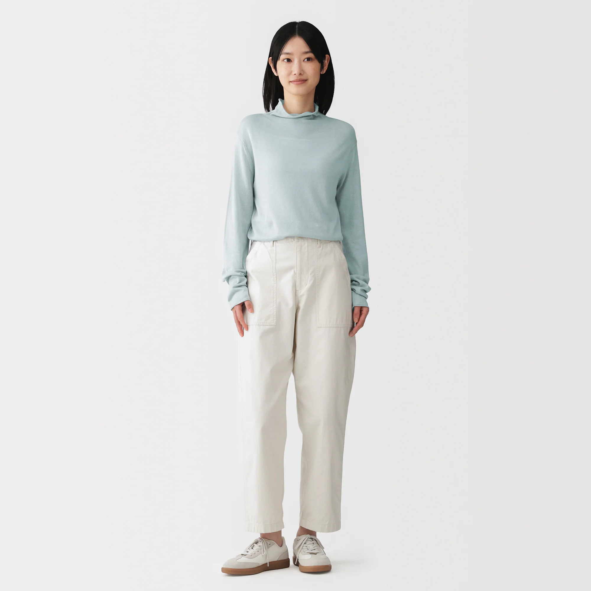 Lyocell Blend Mockneck Sweater - Image 12