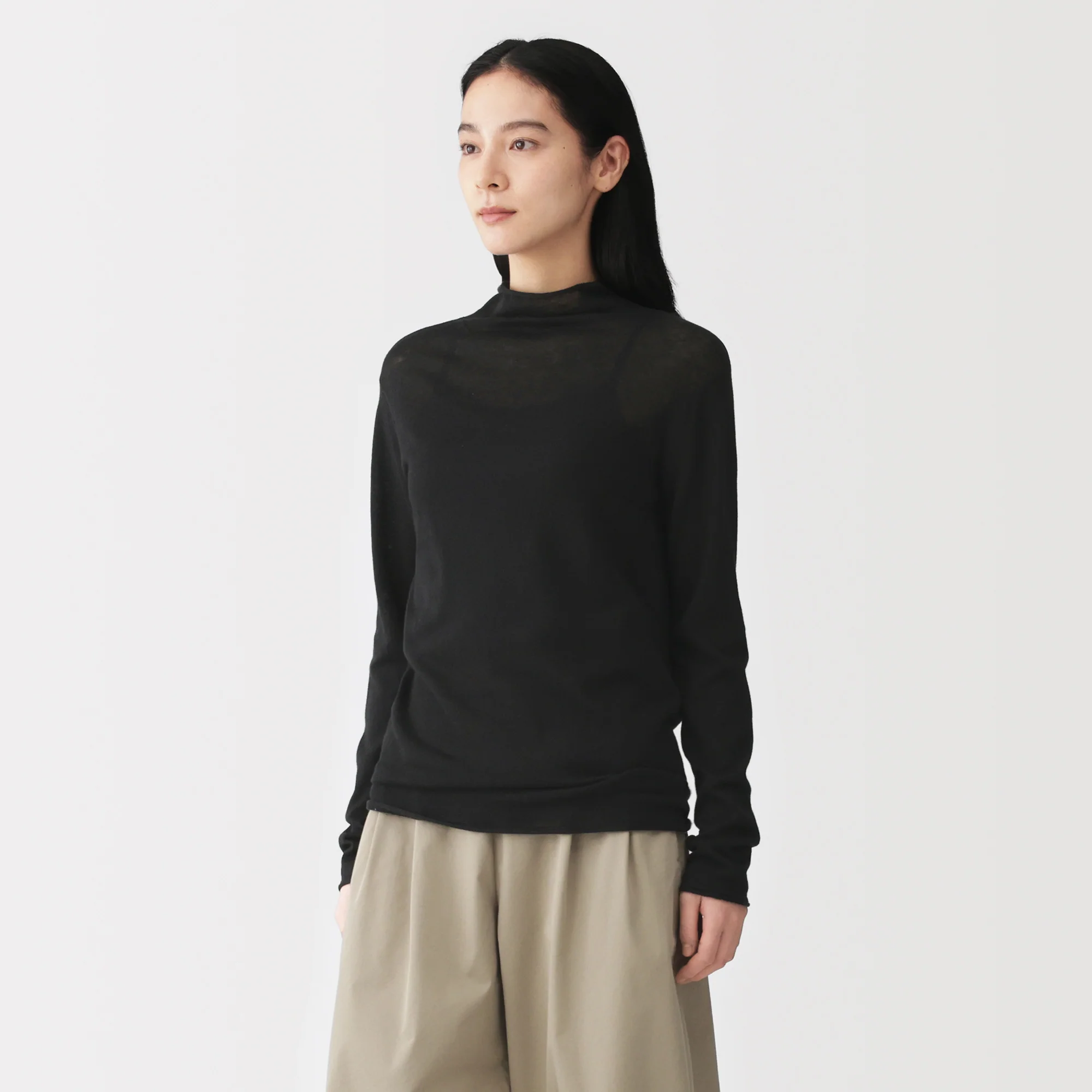 Lyocell Blend Mockneck Sweater - Image 19