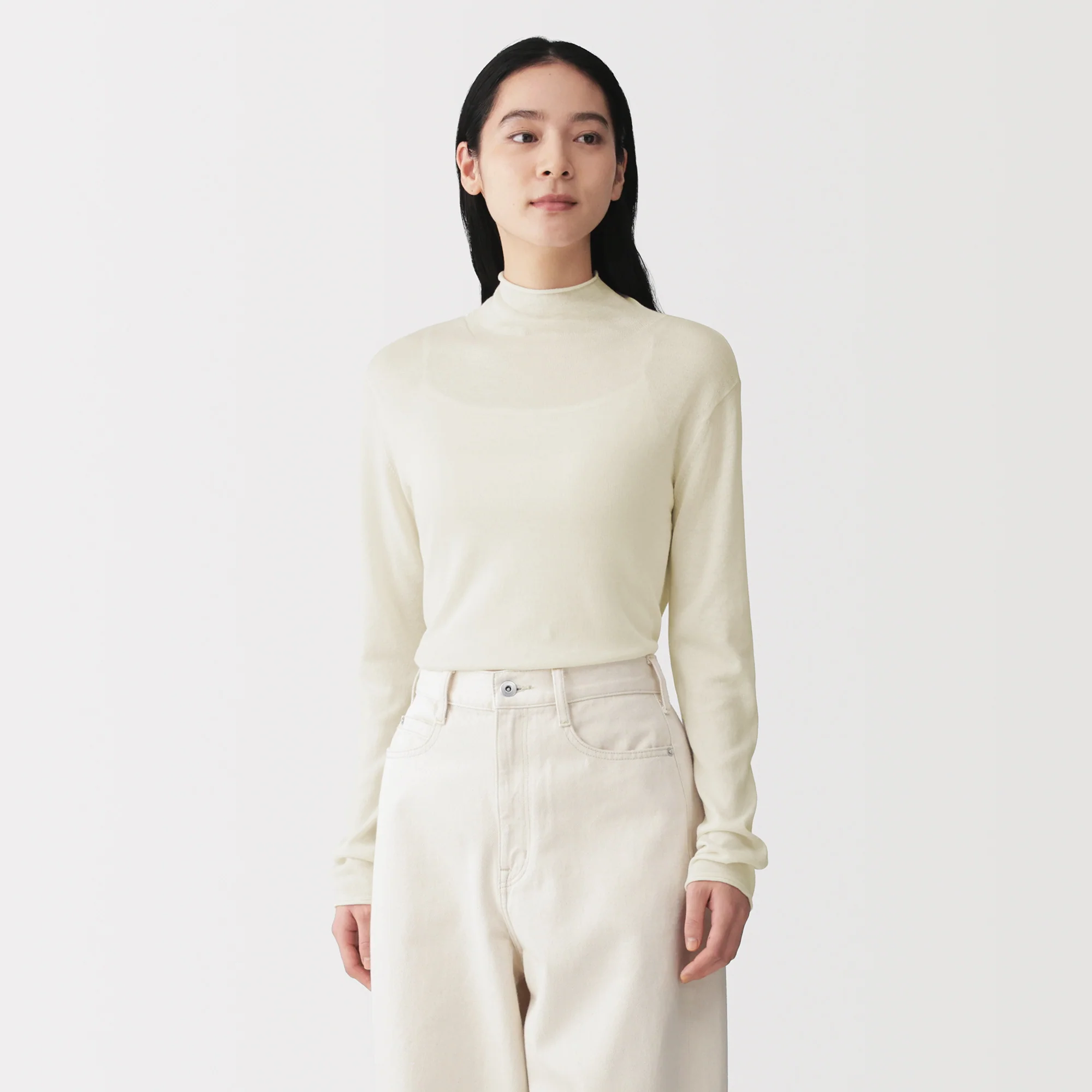Lyocell Blend Mockneck Sweater - Image 27