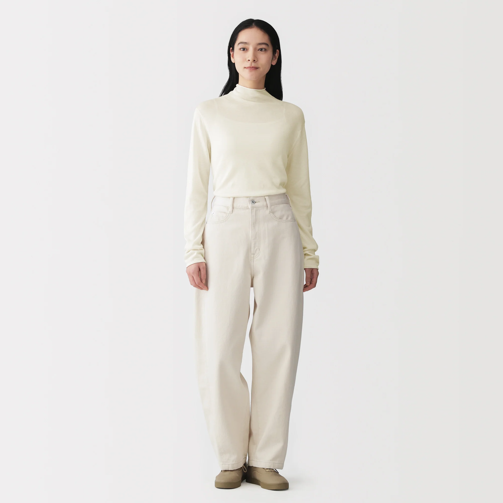 Lyocell Blend Mockneck Sweater - Image 28