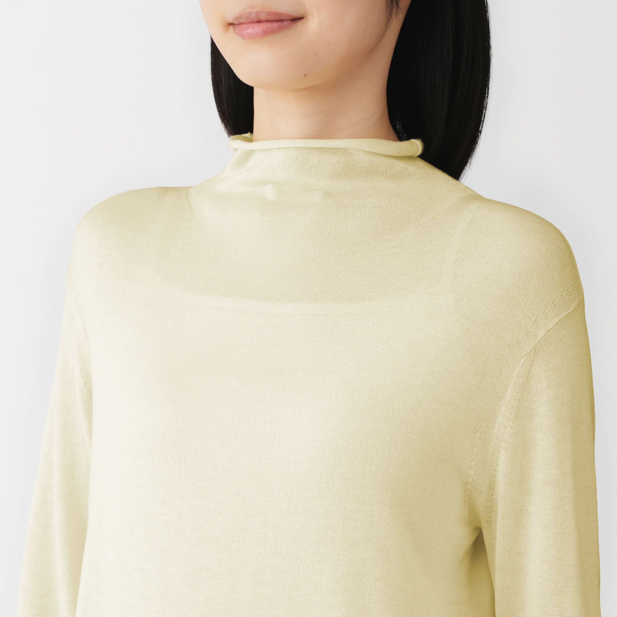 Lyocell Blend Mockneck Sweater - Image 7
