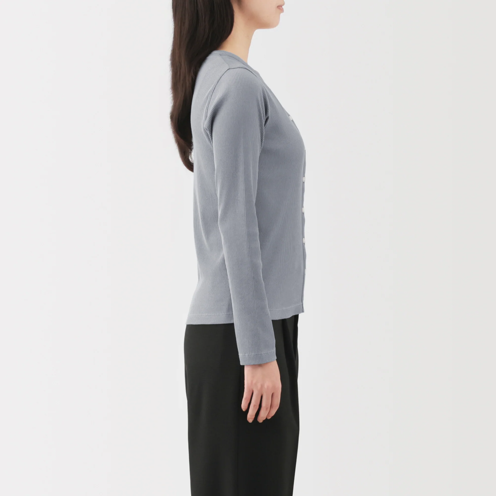Lyocell Blend Rib Cardigan - Image 29