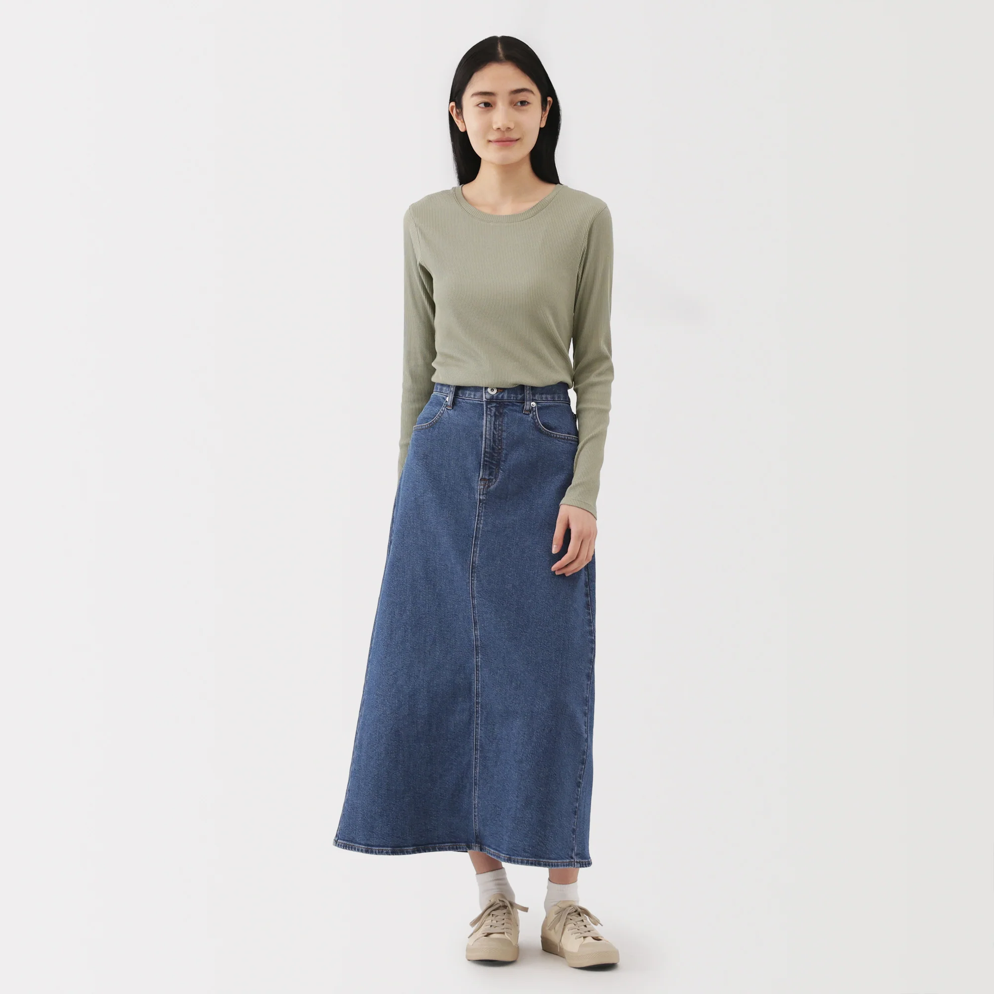 Lyocell Blend Rib T-Shirt - Image 12