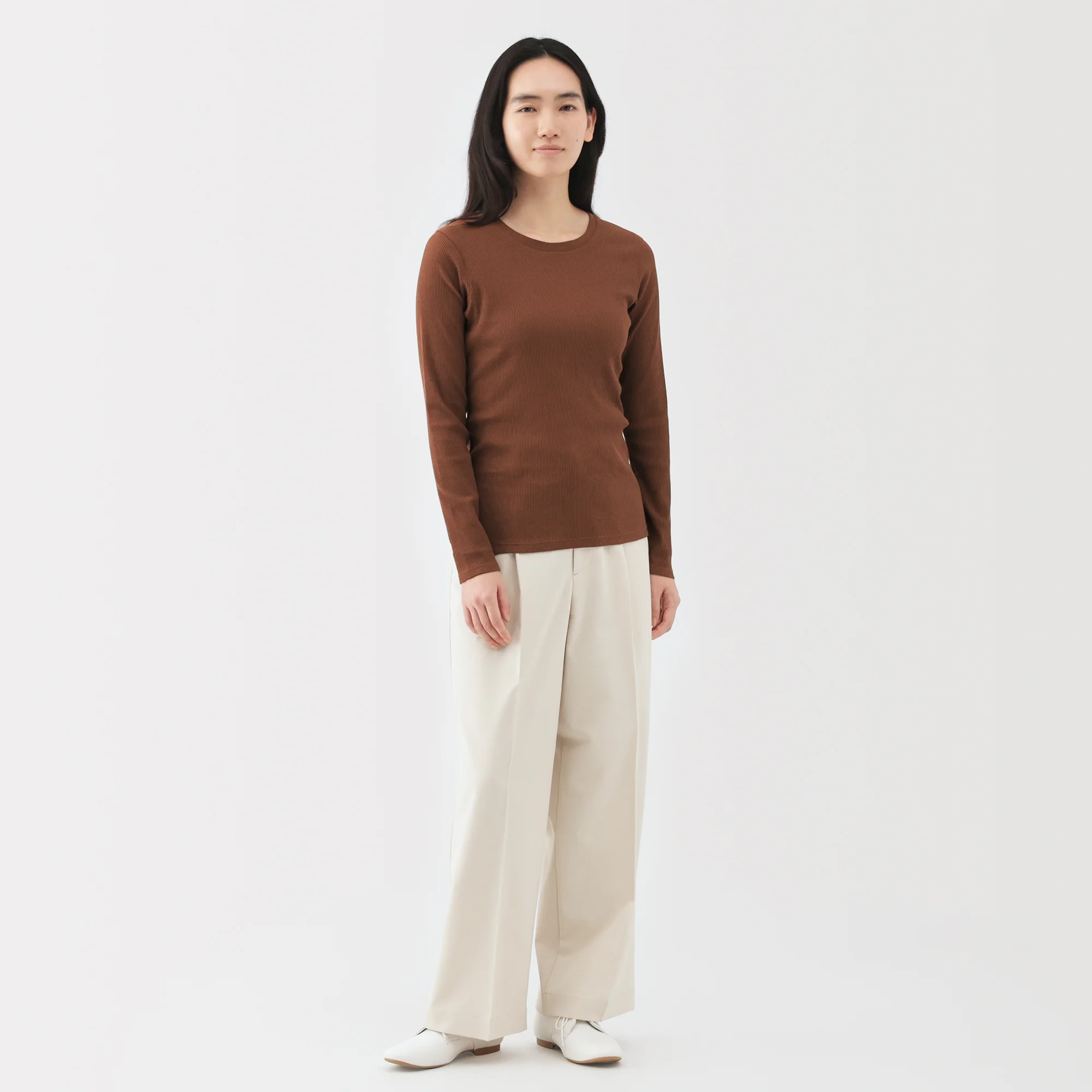 Lyocell Blend Rib T-Shirt - Image 4