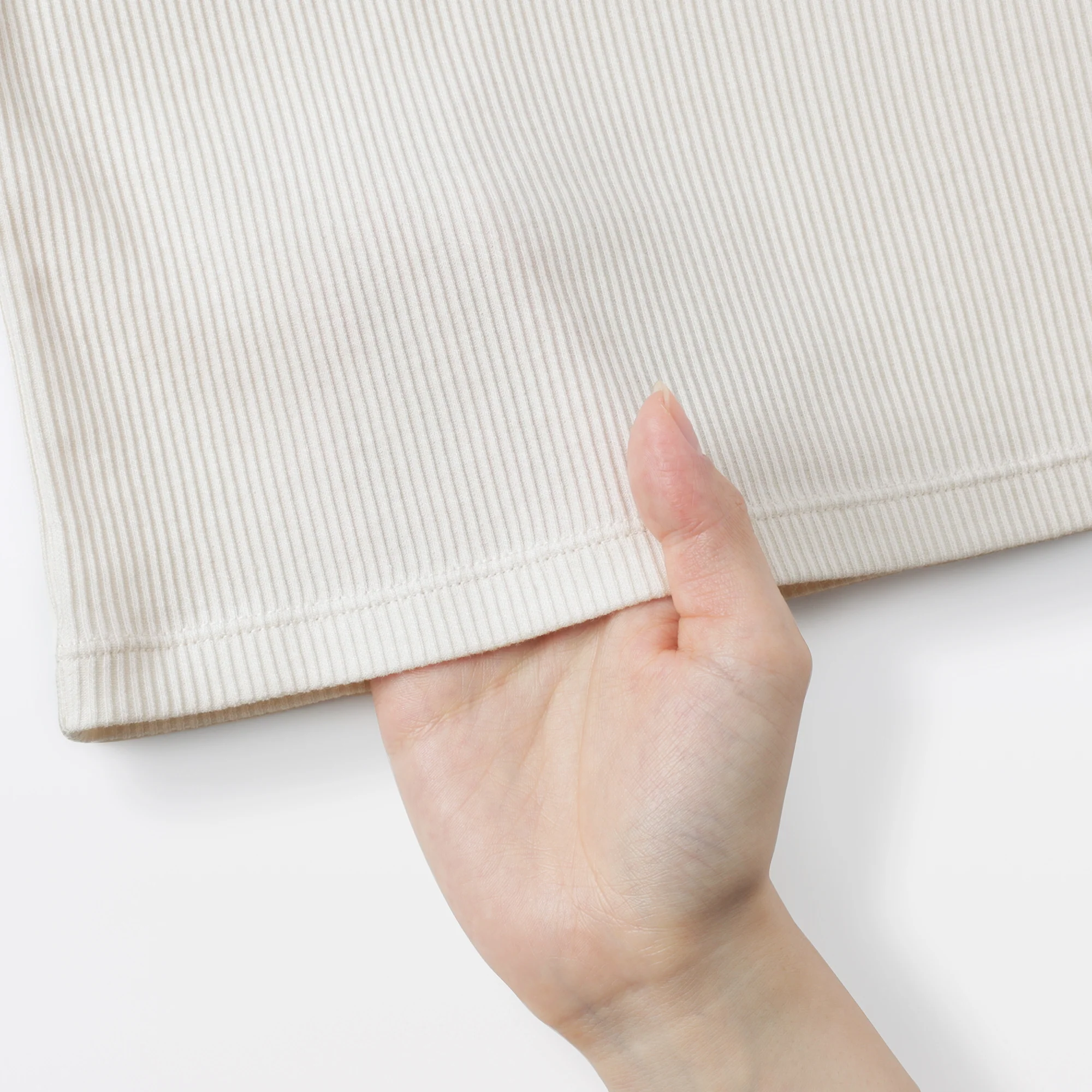 Lyocell Blend Rib T-Shirt - Image 41