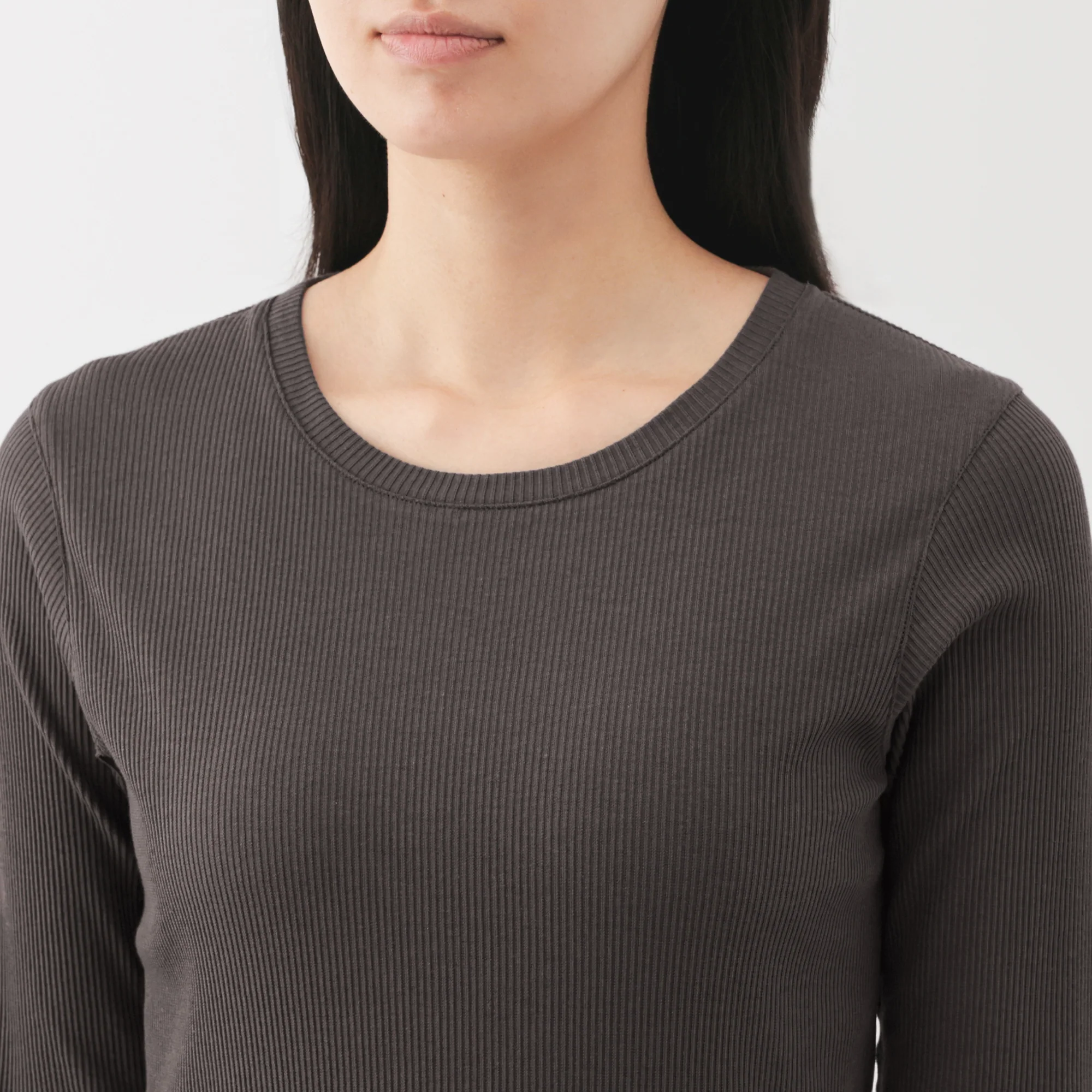 Lyocell Blend Rib T-Shirt - Image 7