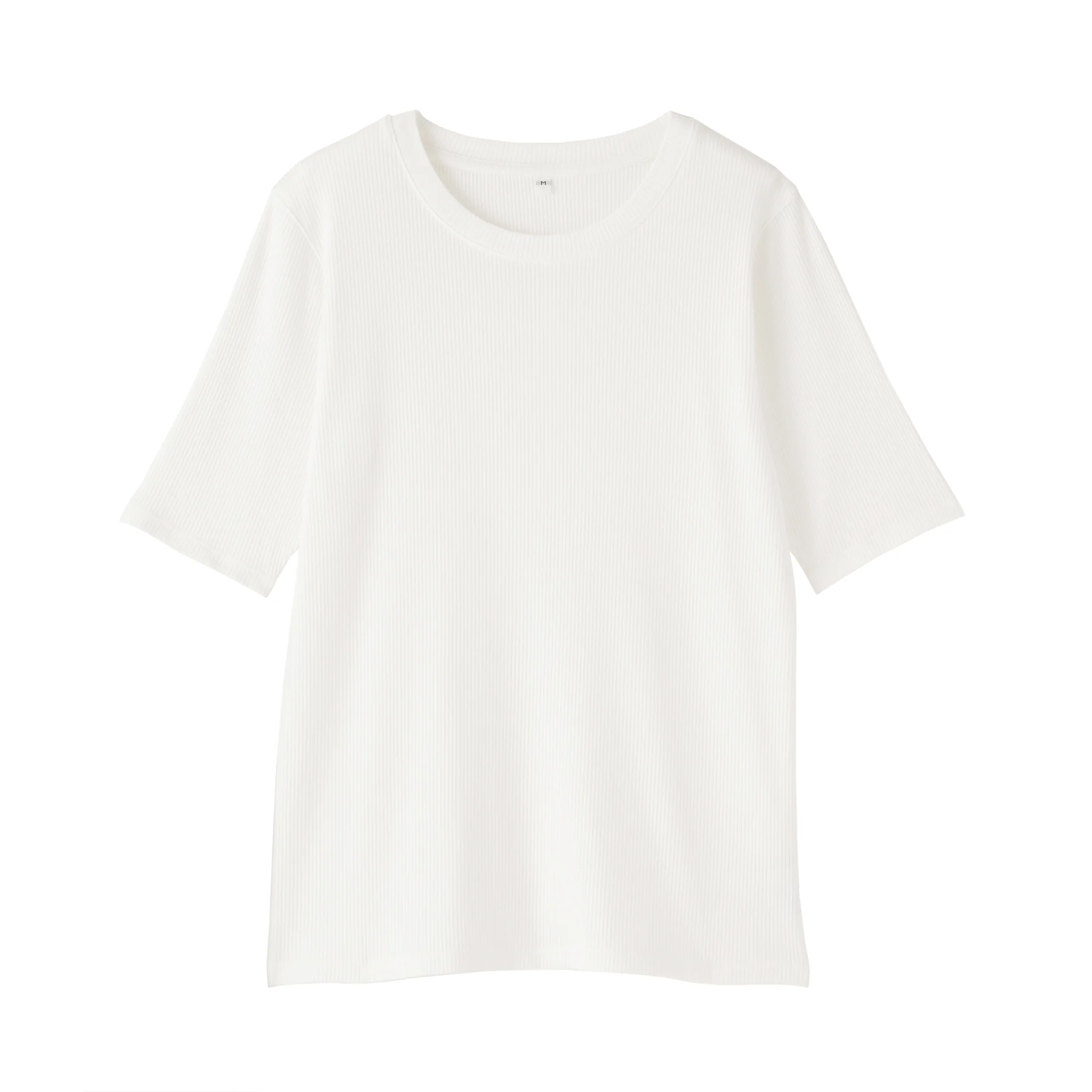 Lyocell Blend Rib Half Sleeve T-Shirt - Image 10
