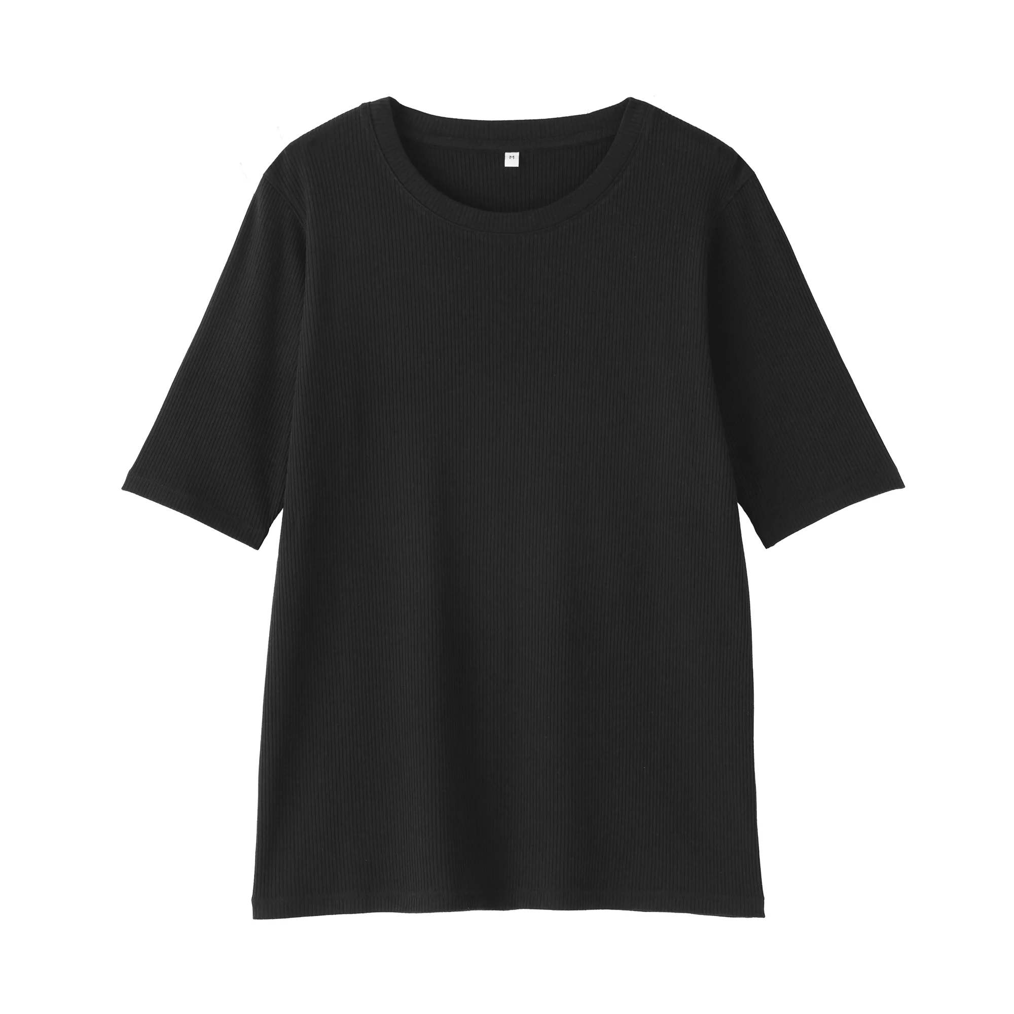 Lyocell Blend Rib Half Sleeve T-Shirt - Image 18