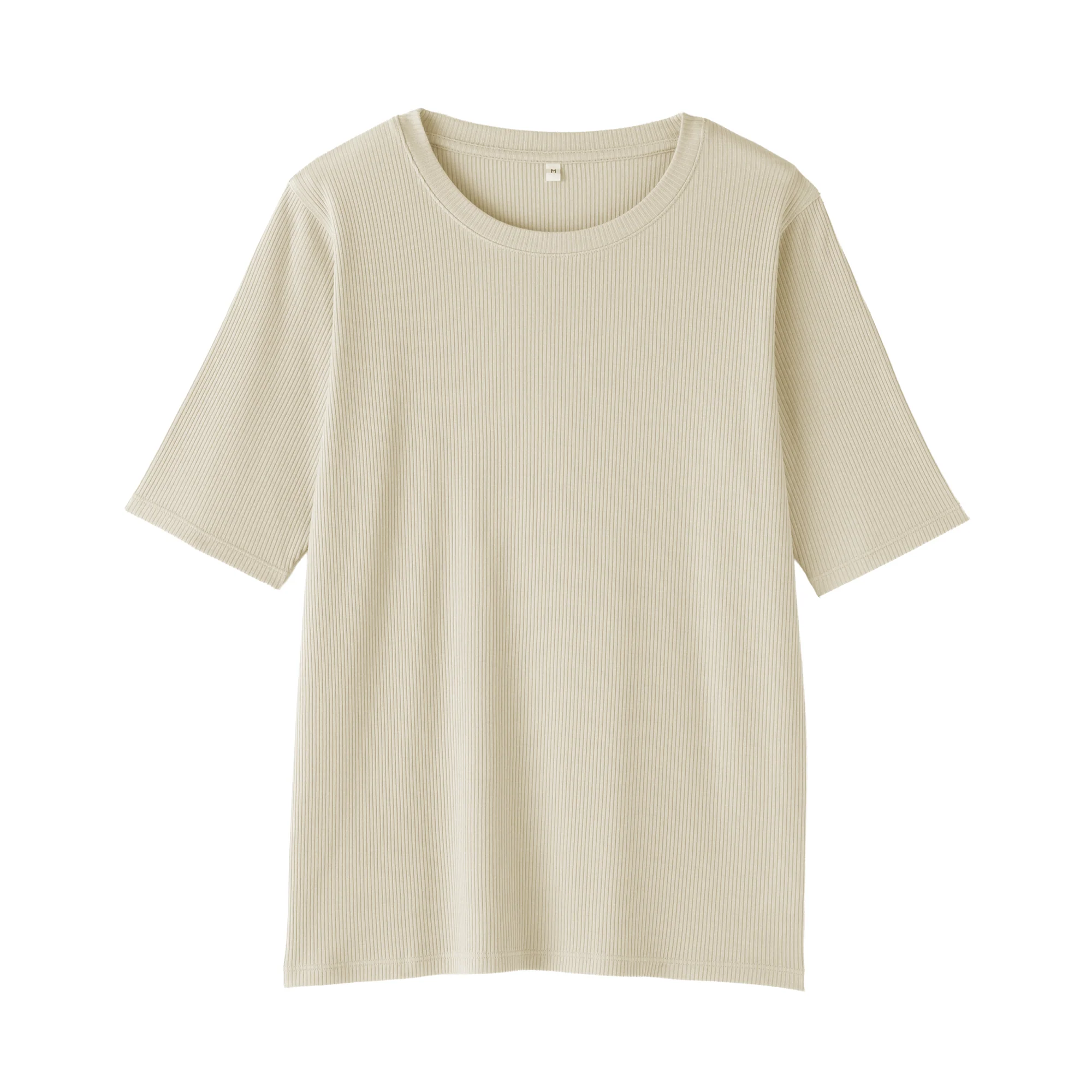 Lyocell Blend Rib Half Sleeve T-Shirt - Image 26