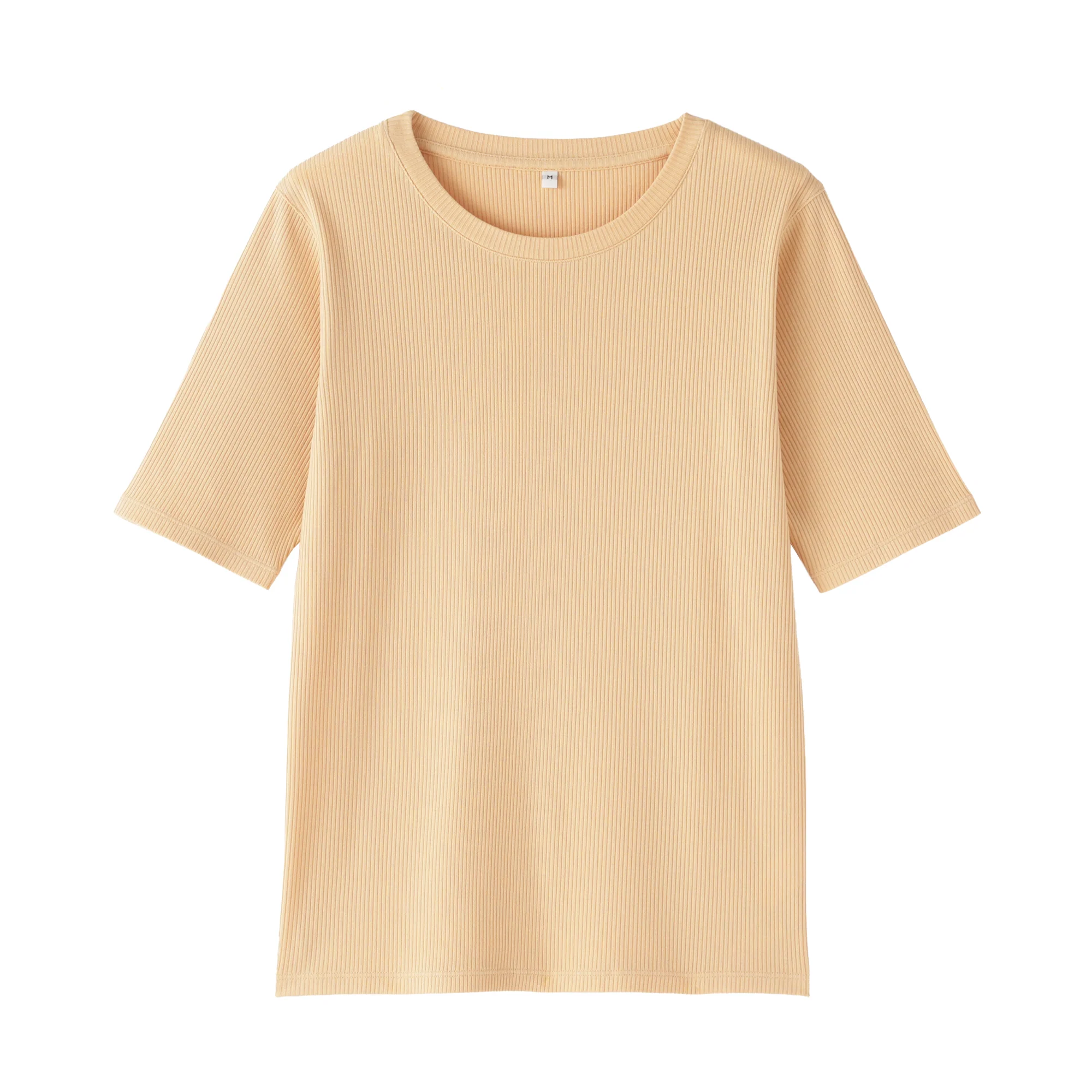 Lyocell Blend Rib Half Sleeve T-Shirt - Image 34