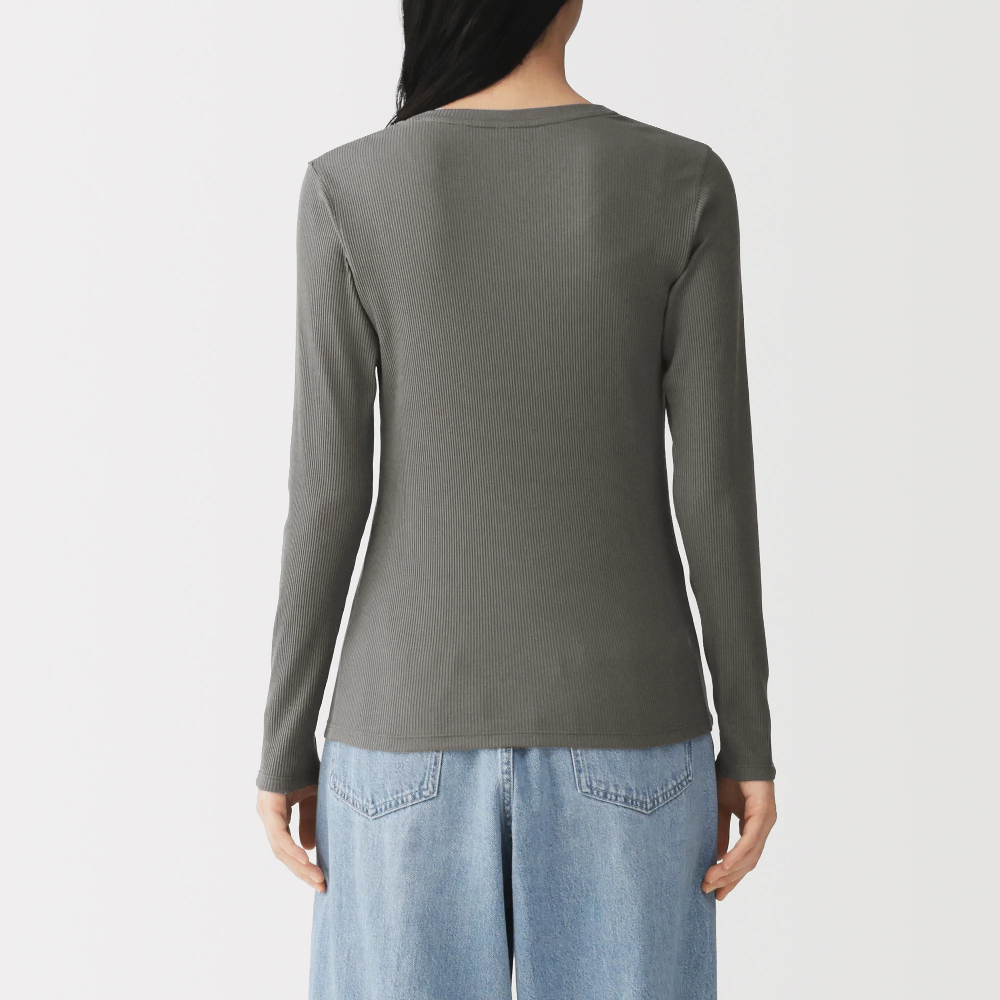 Lyocell Blend Rib T-Shirt - Image 14