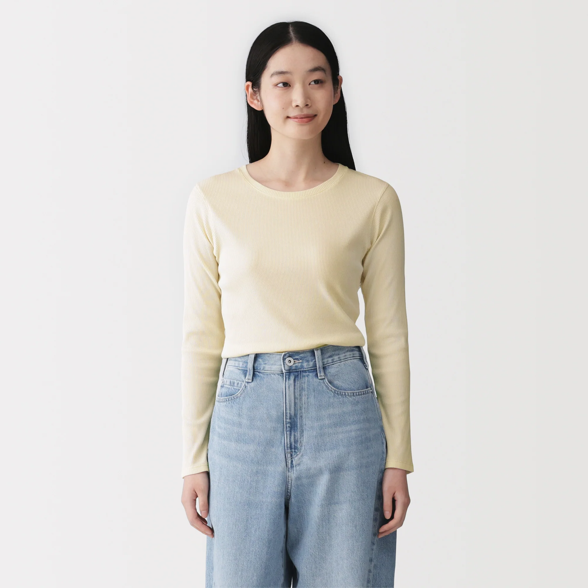 Lyocell Blend Rib T-Shirt - Image 35