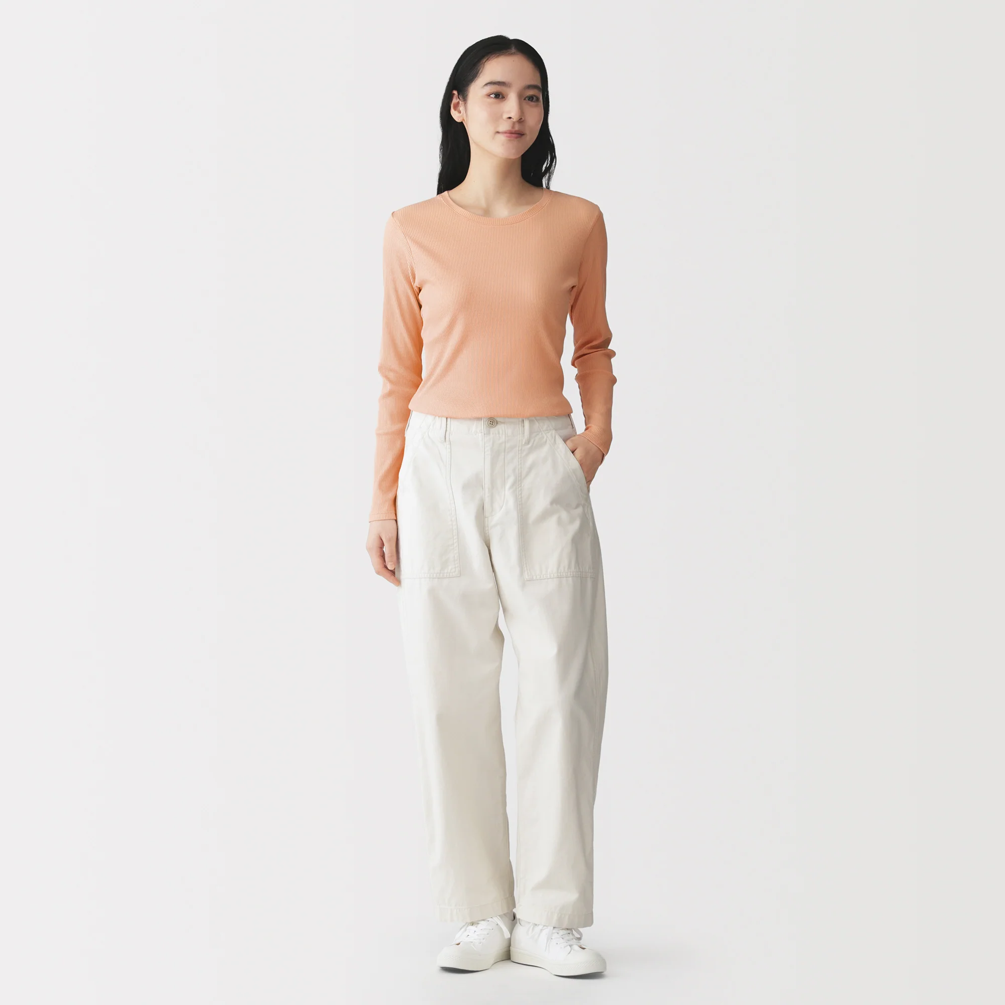 Lyocell Blend Rib T-Shirt - Image 4