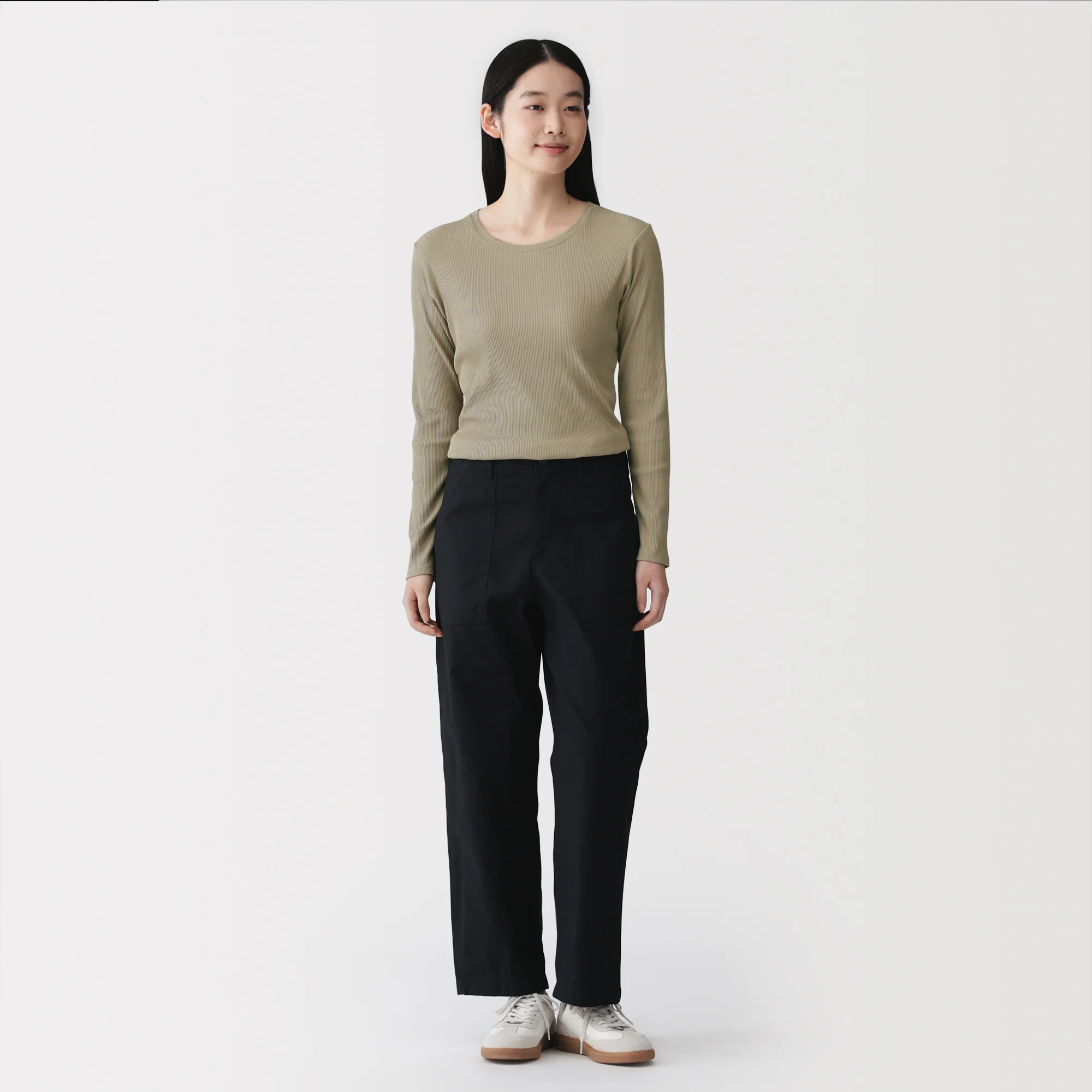 Lyocell Blend Rib T-Shirt - Image 44