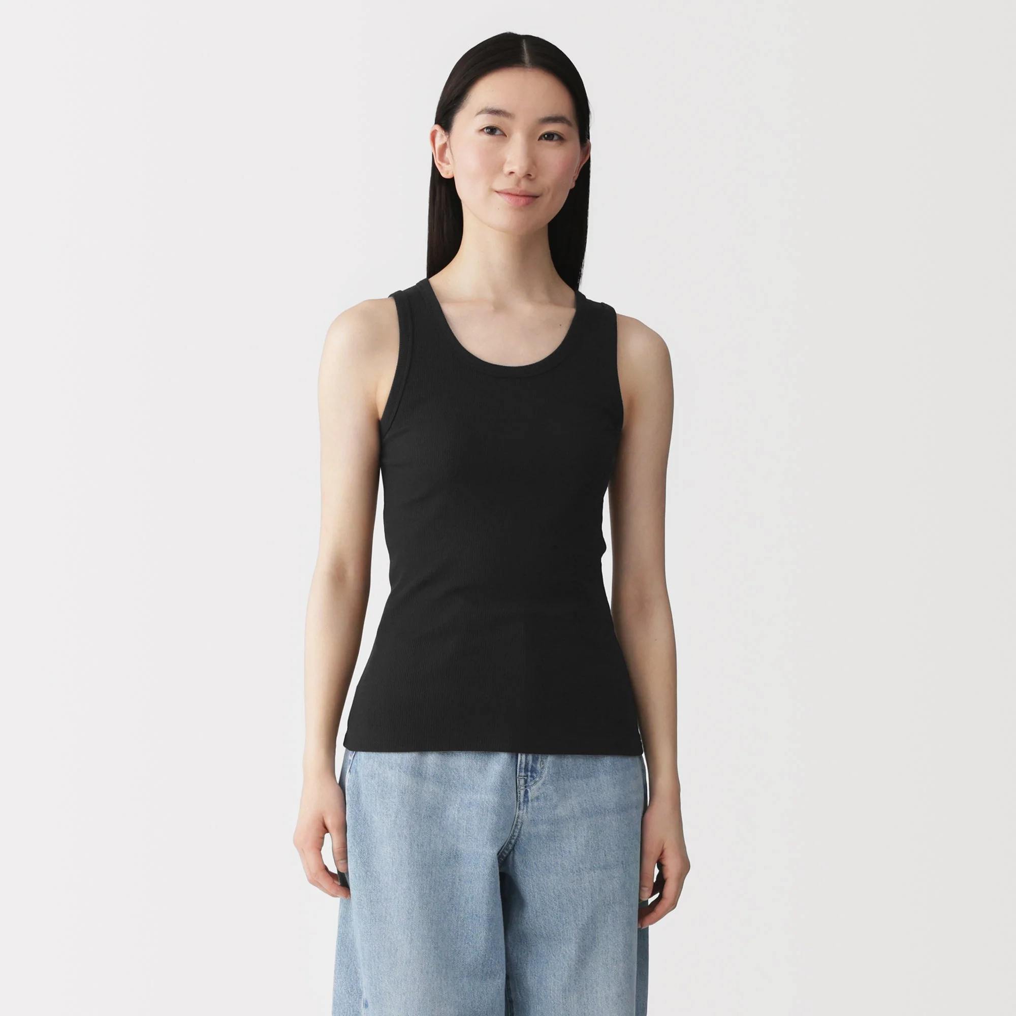 Lyocell Blend Rib Tank Top