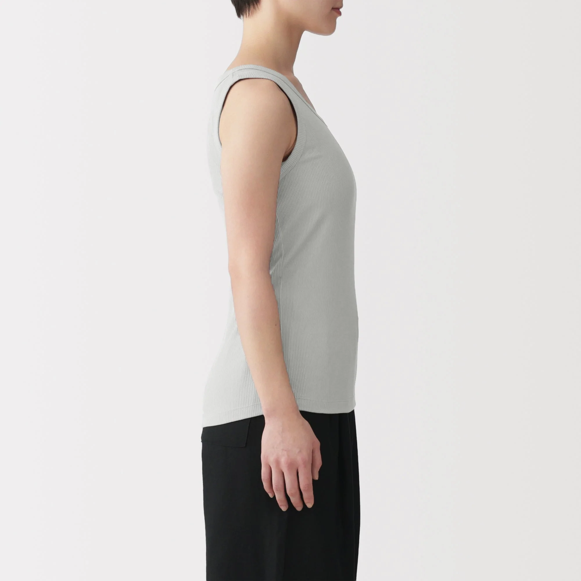 Lyocell Blend Rib Tank Top - Image 21