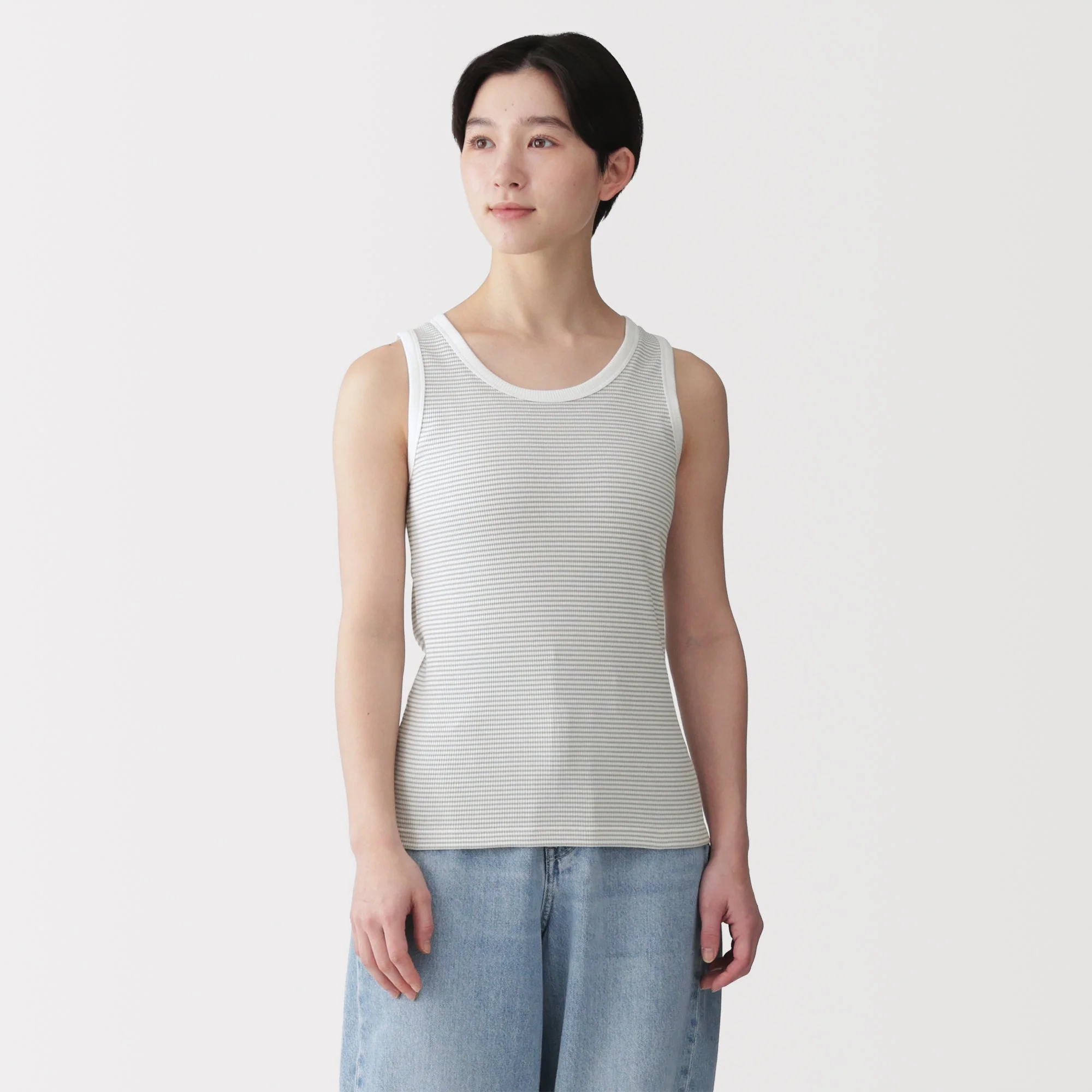 Lyocell Blend Rib Tank Top - Image 35