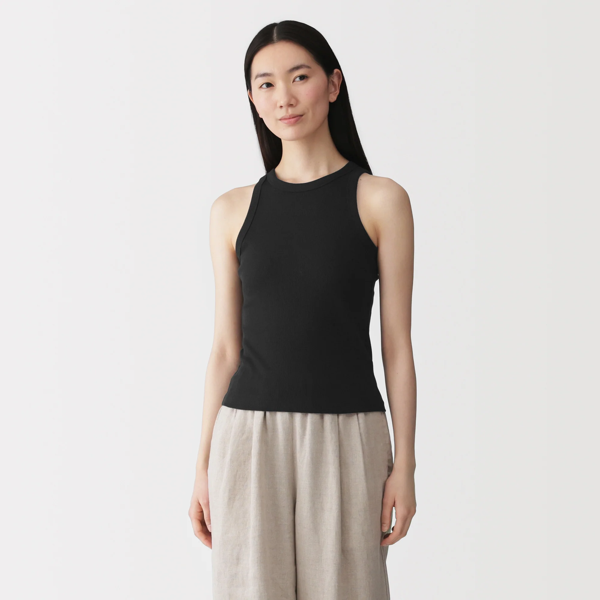 Lyocell Blend Rib Tank Top