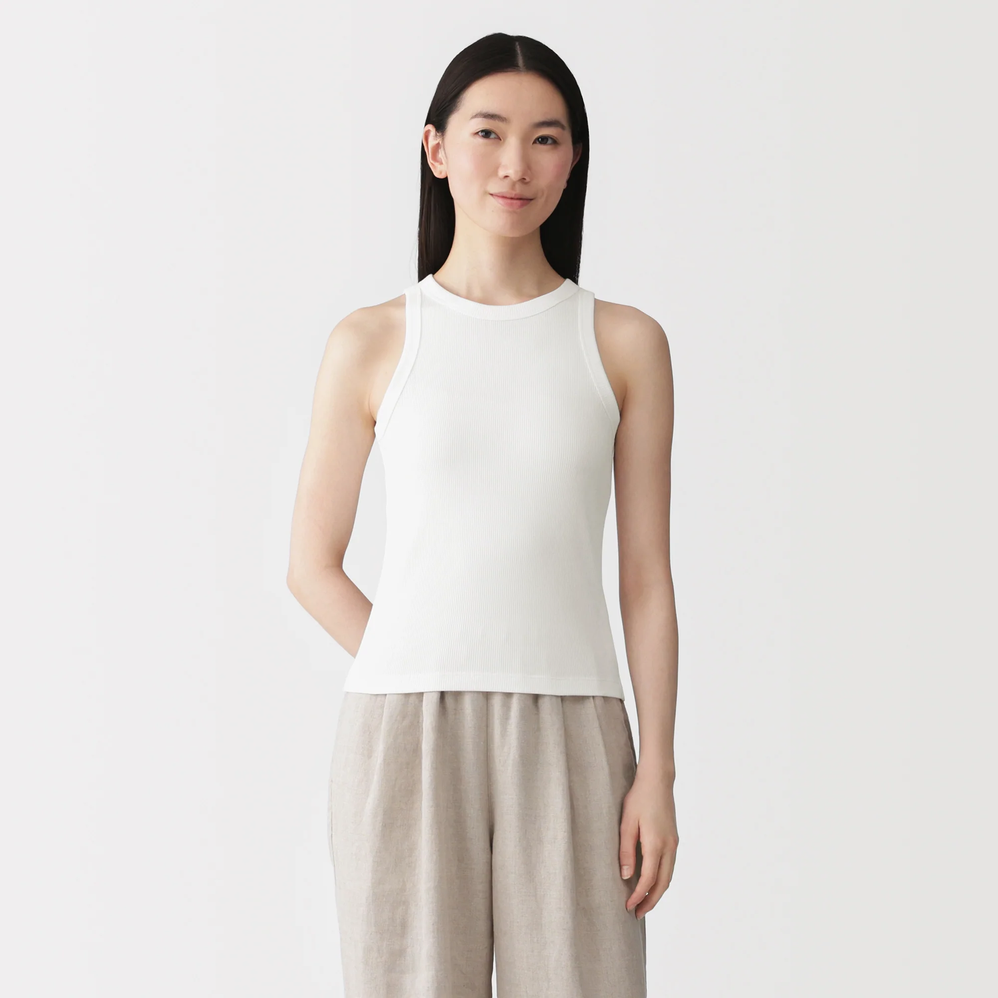 Lyocell Blend Rib Tank Top - Image 19