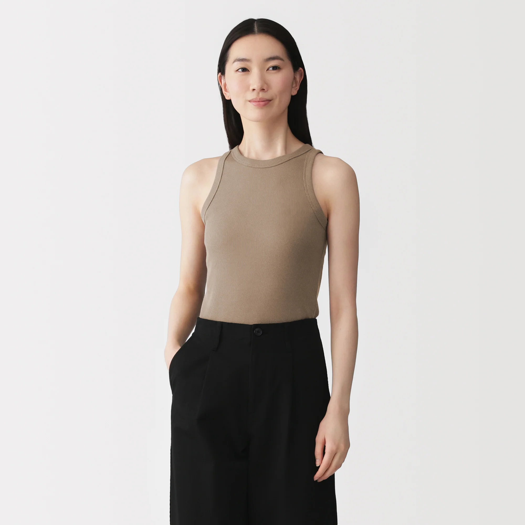 Lyocell Blend Rib Tank Top - Image 27