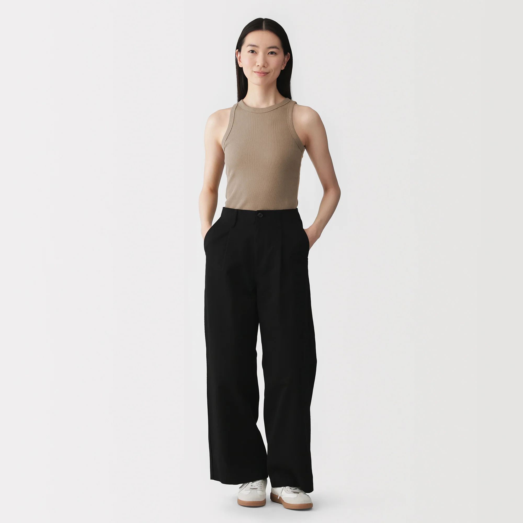 Lyocell Blend Rib Tank Top - Image 28
