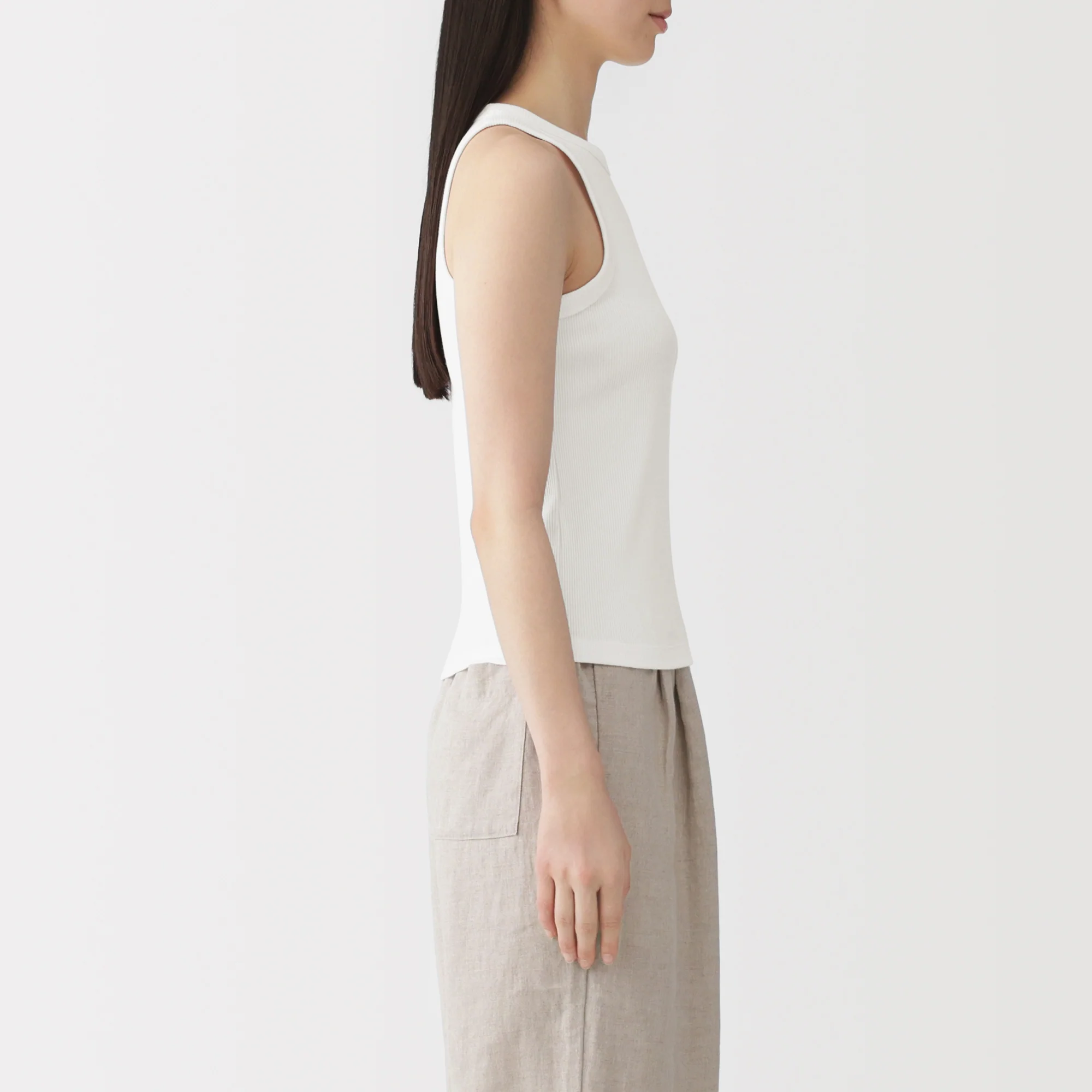 Lyocell Blend Rib Tank Top - Image 29