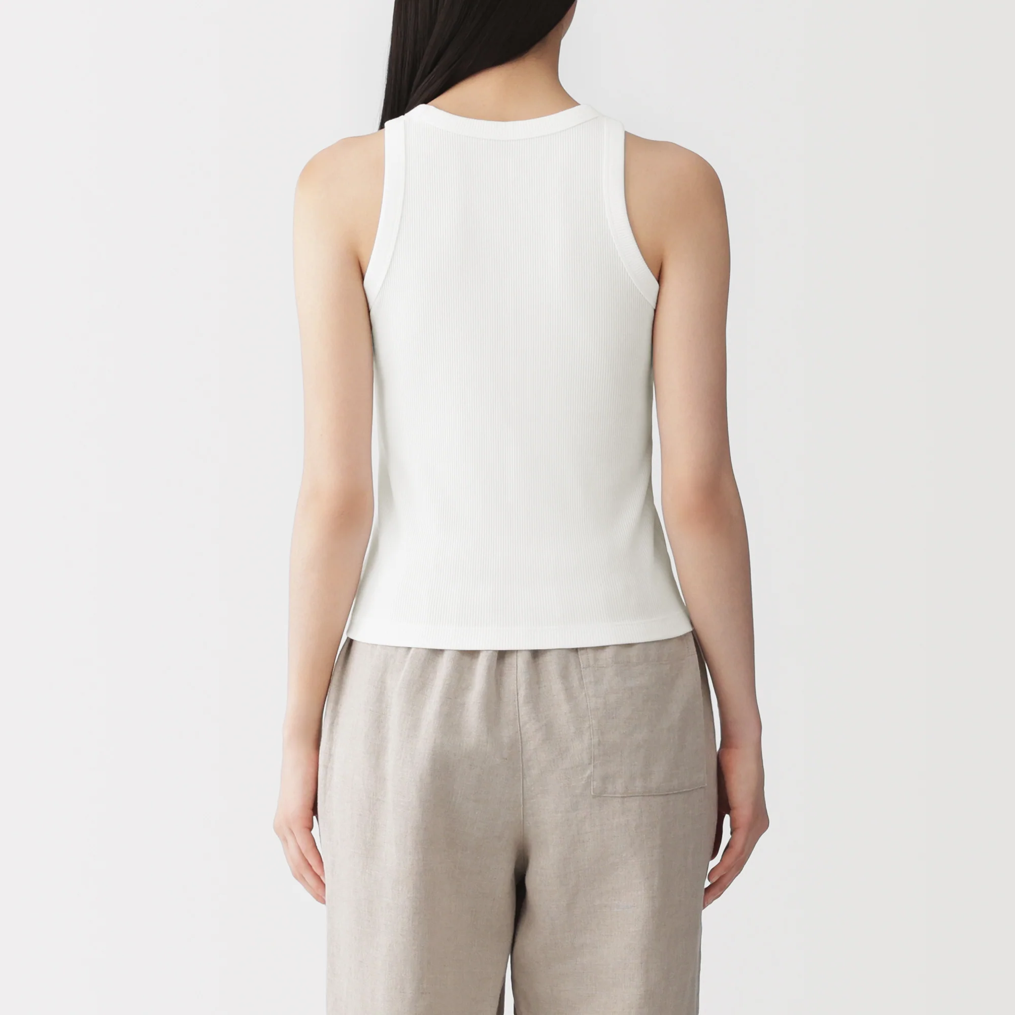 Lyocell Blend Rib Tank Top - Image 30