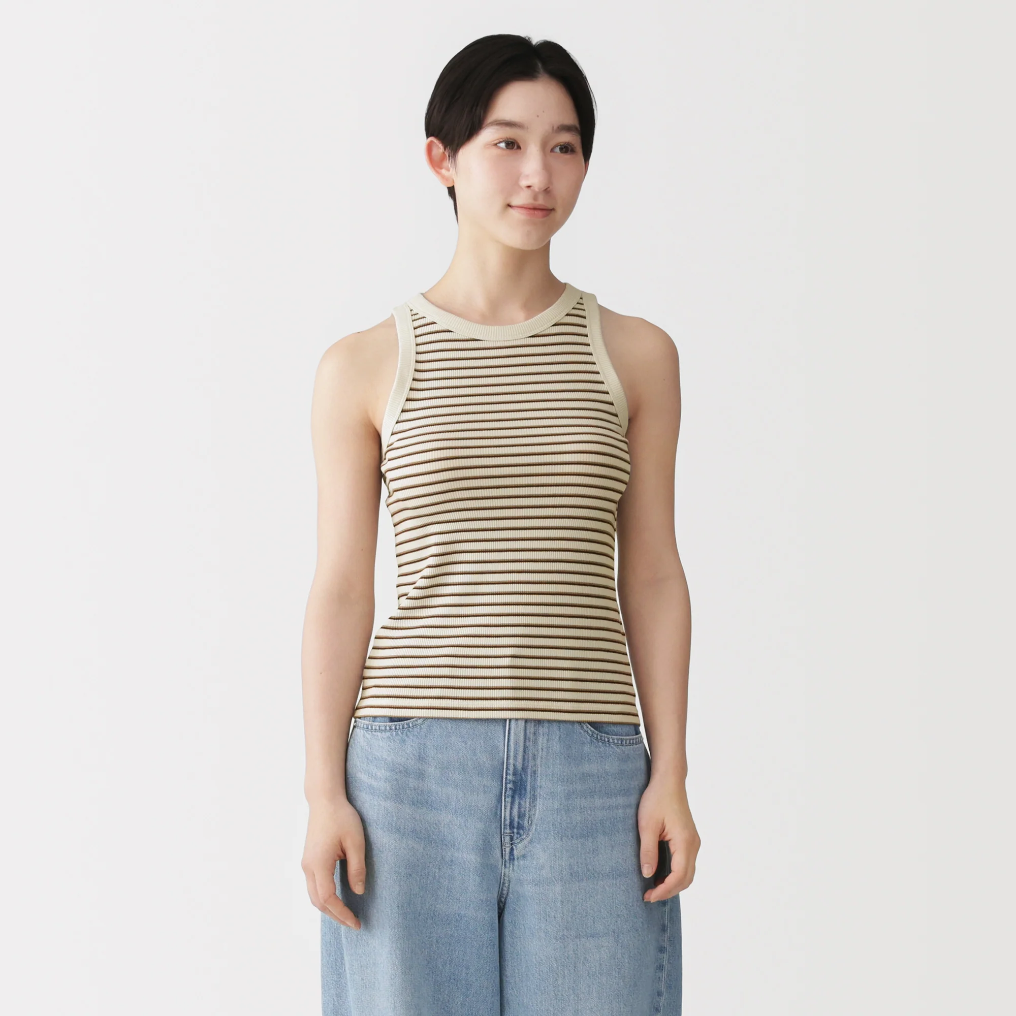 Lyocell Blend Rib Tank Top - Image 35