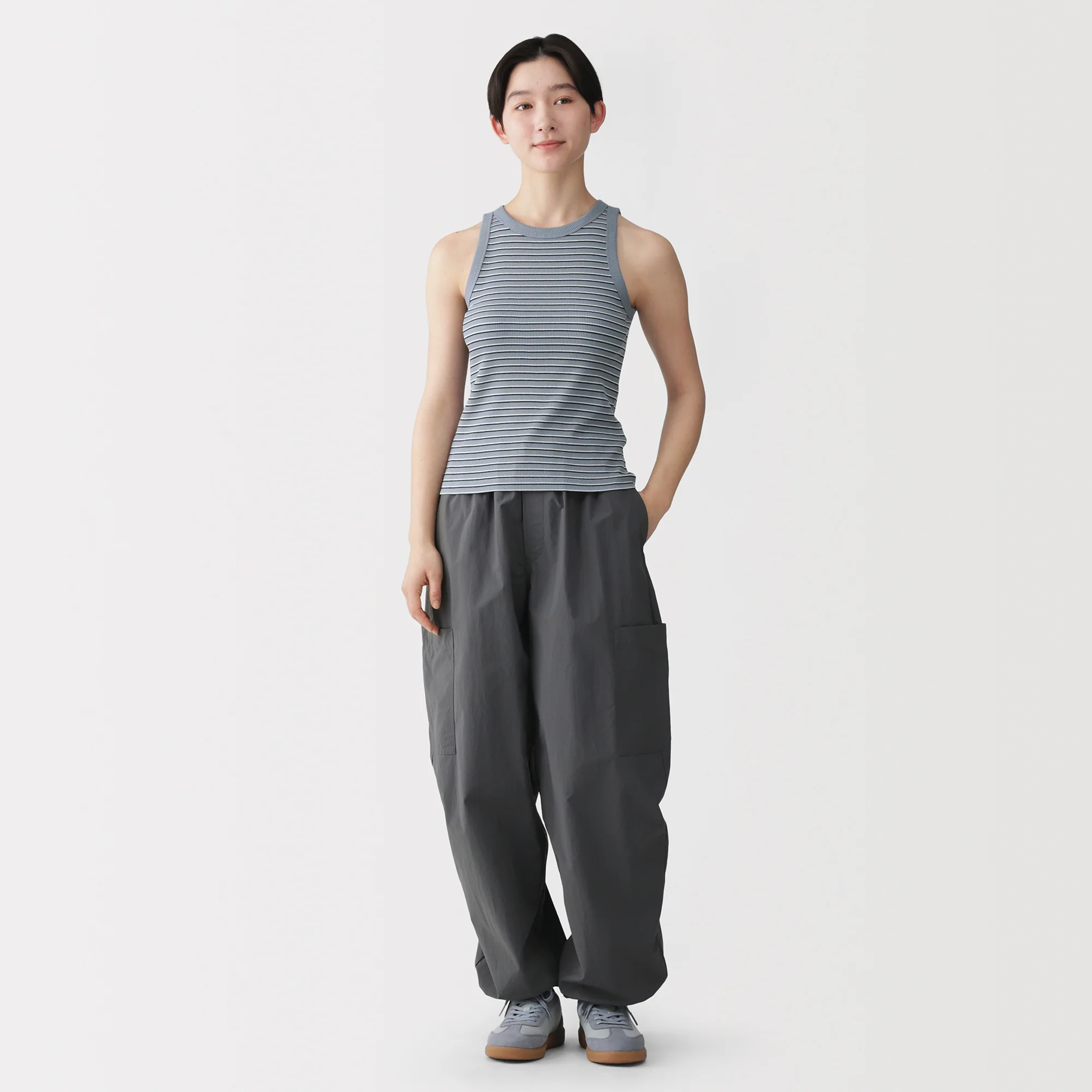 Lyocell Blend Rib Tank Top - Image 44