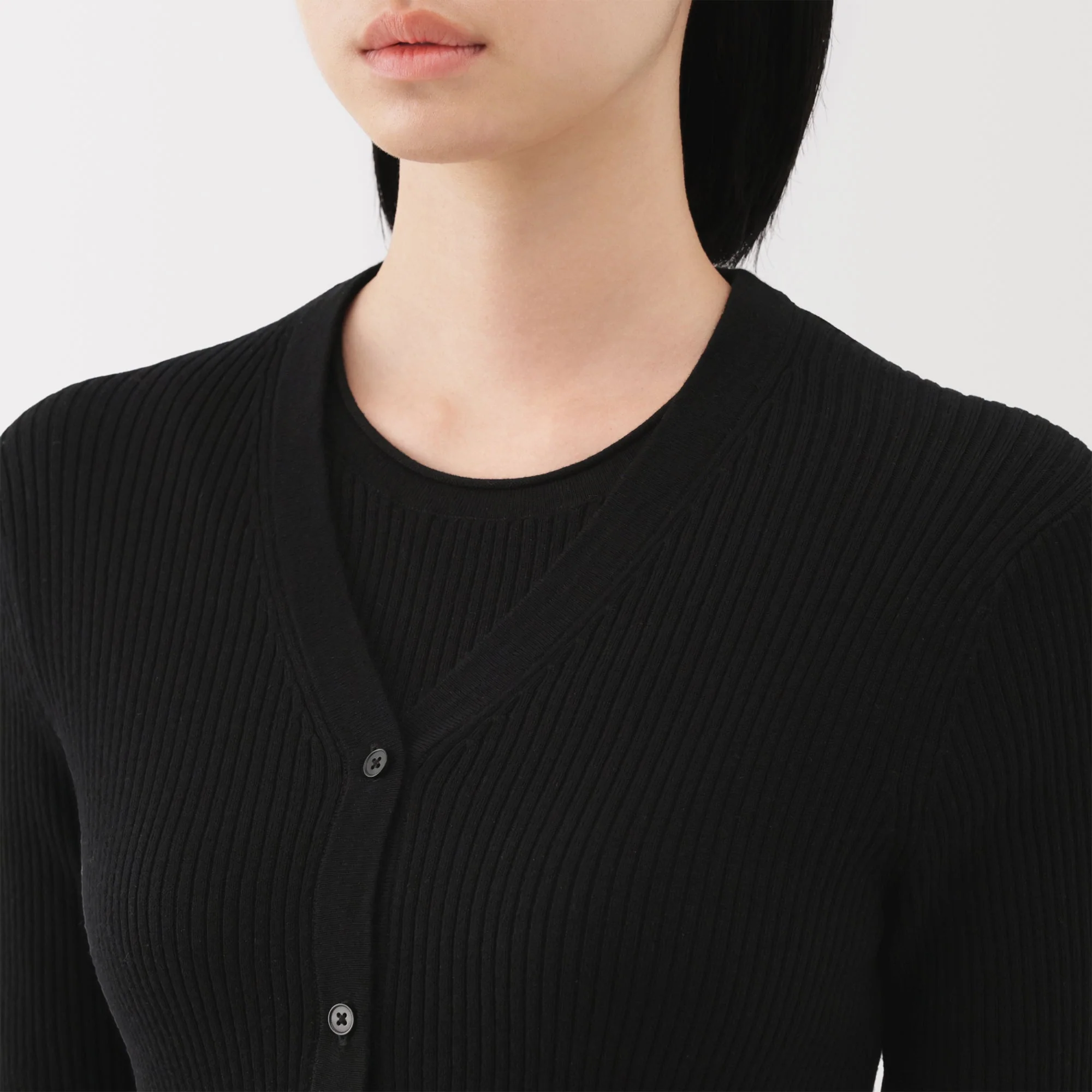 Lyocell Blend V-Neck Cardigan - Image 14