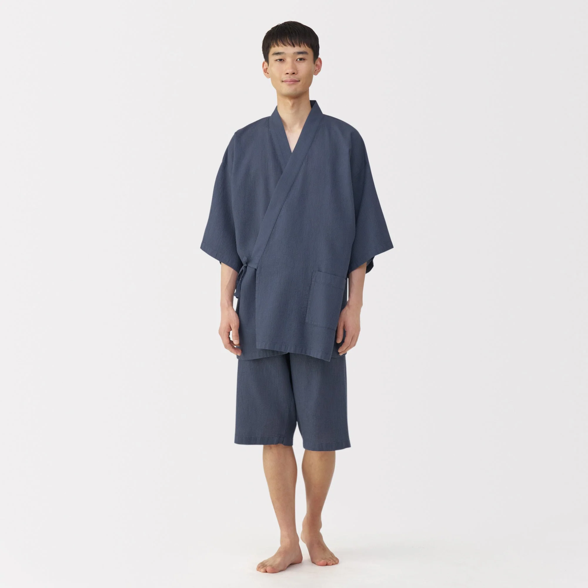 Lyocell Blend Waffle Jinbei - Image 25
