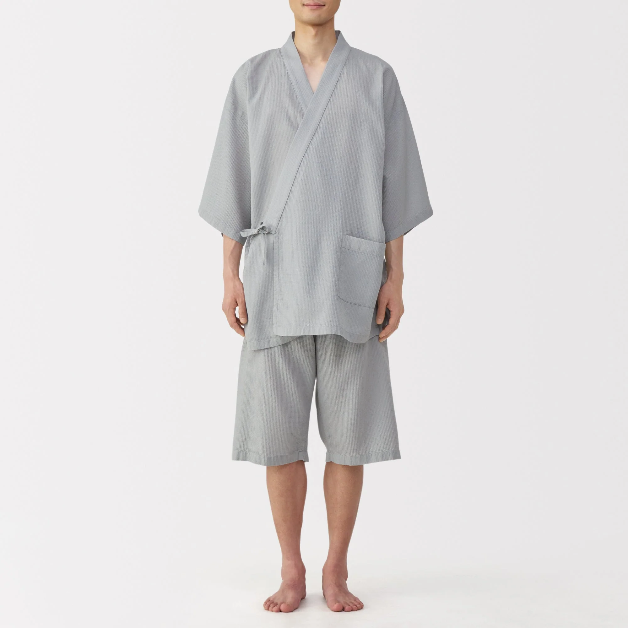 Lyocell Blend Waffle Jinbei - Image 4