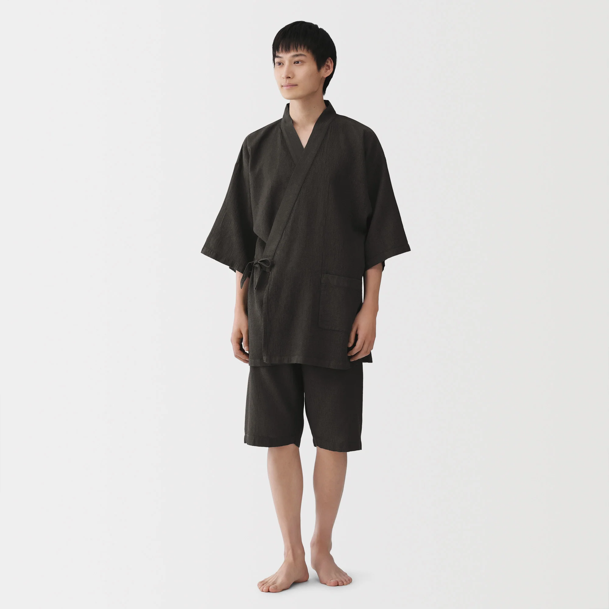 Lyocell Blend Waffle Jinbei - Image 14