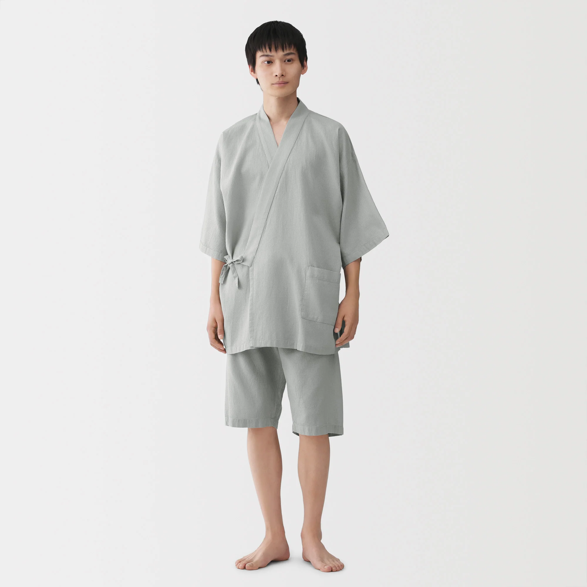 Lyocell Blend Waffle Jinbei - Image 25