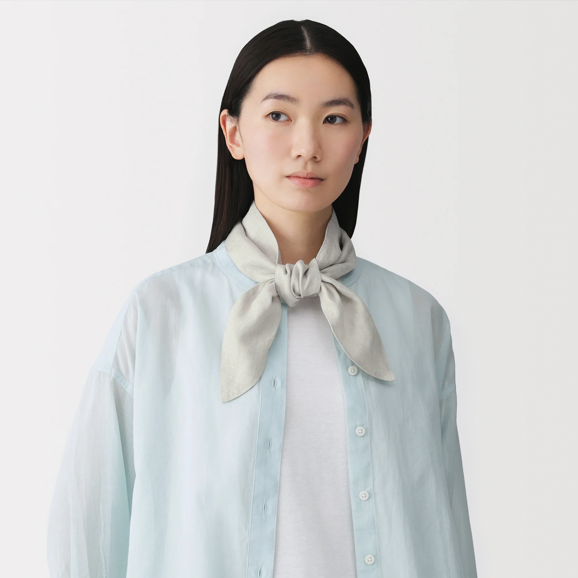 Lyocell Linen Scarf with Pocket - Image 21