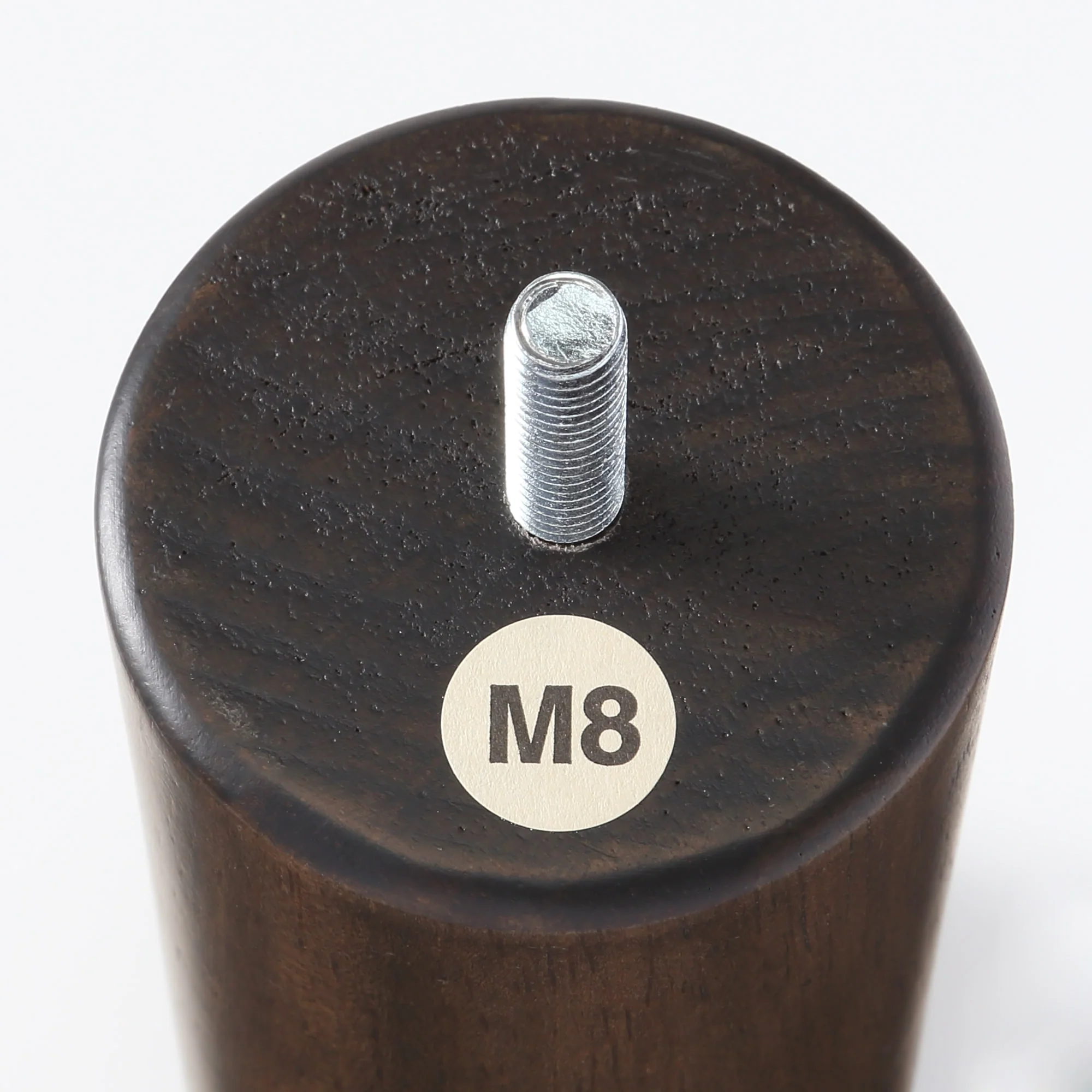 M8 Wooden Legs for Bed & Sofa - 4.7 Inch - Brown - Image 2