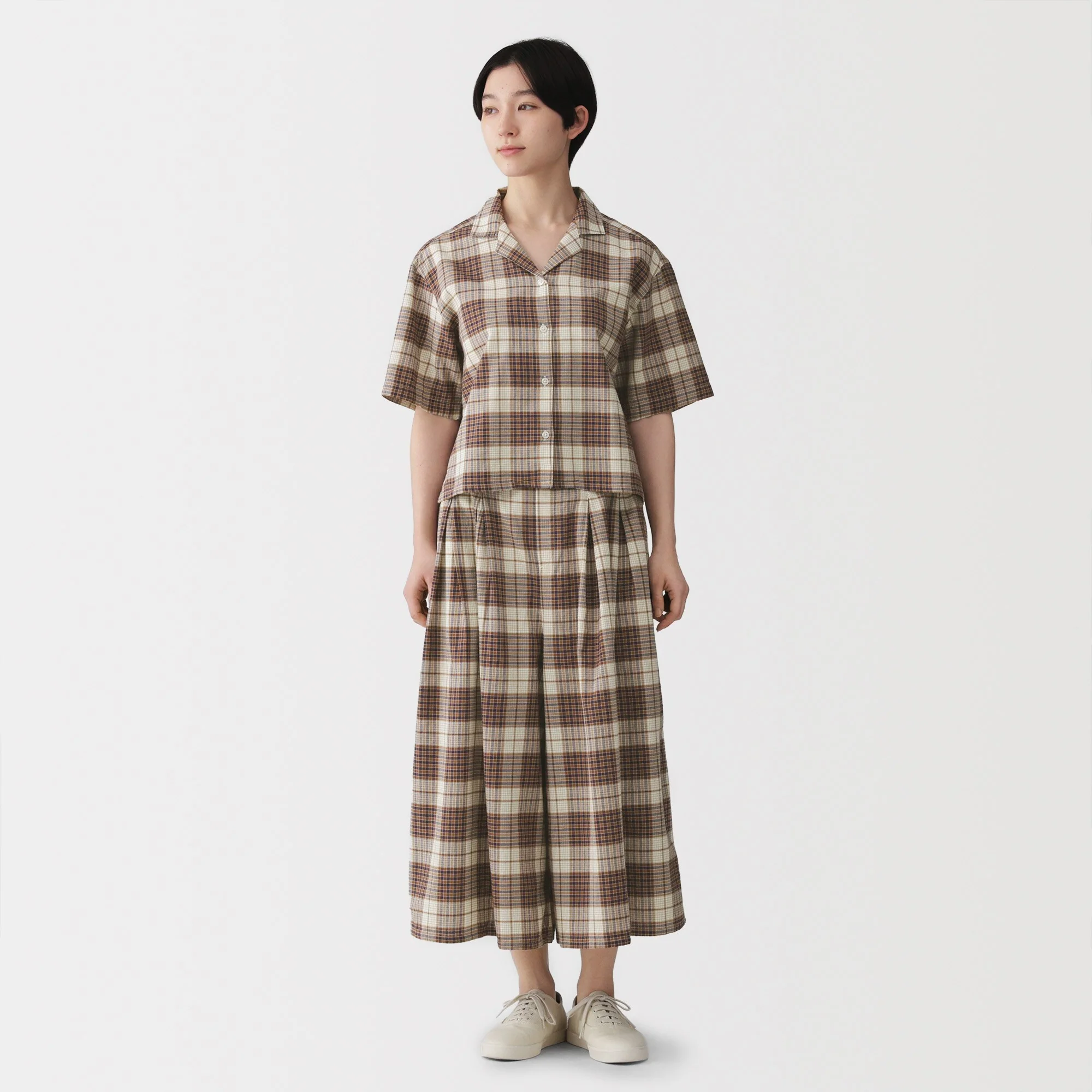 Madras Cotton Skirt Pants - Image 12