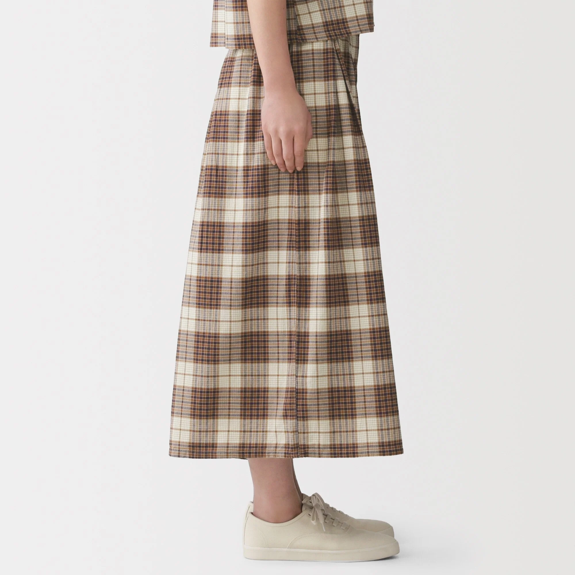 Madras Cotton Skirt Pants - Image 13